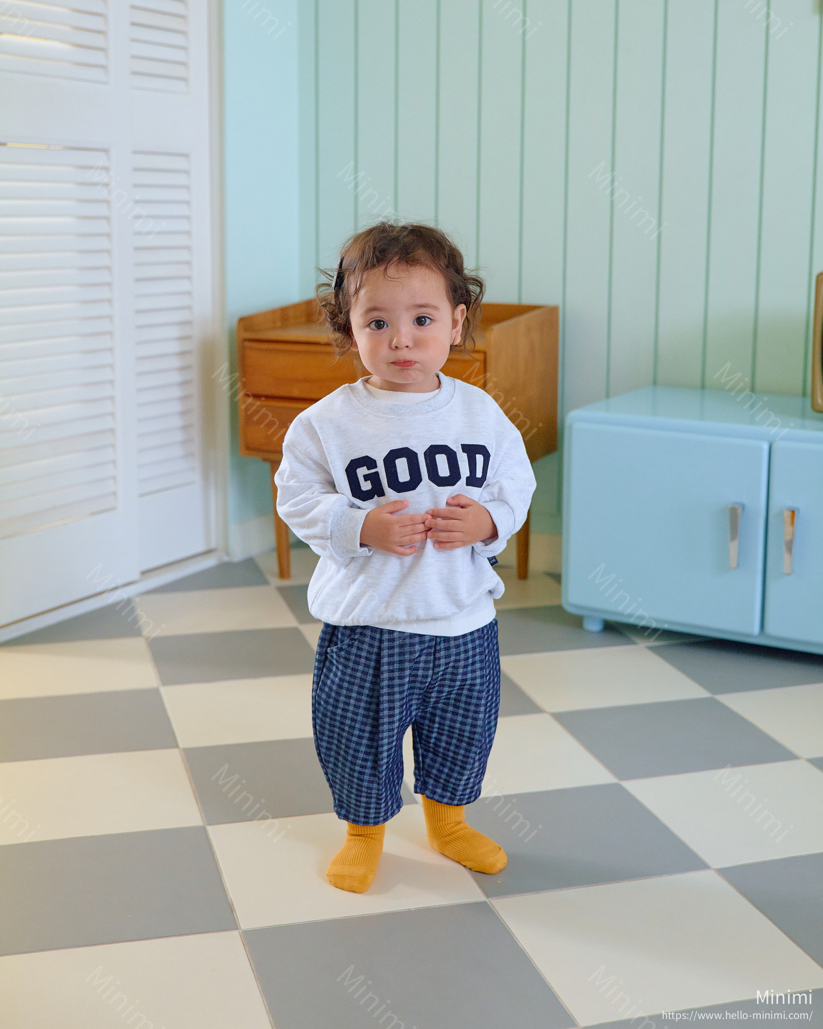 oott bebe Denim Check Pants 細節圖 29