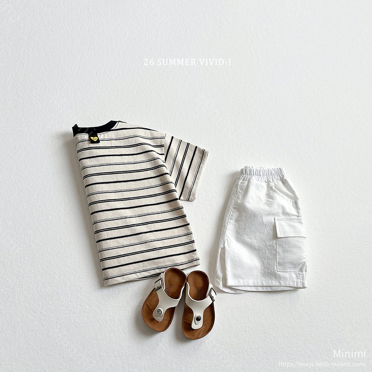 VIVID-I Heart Smile Striped T-Shirt 細節圖 12