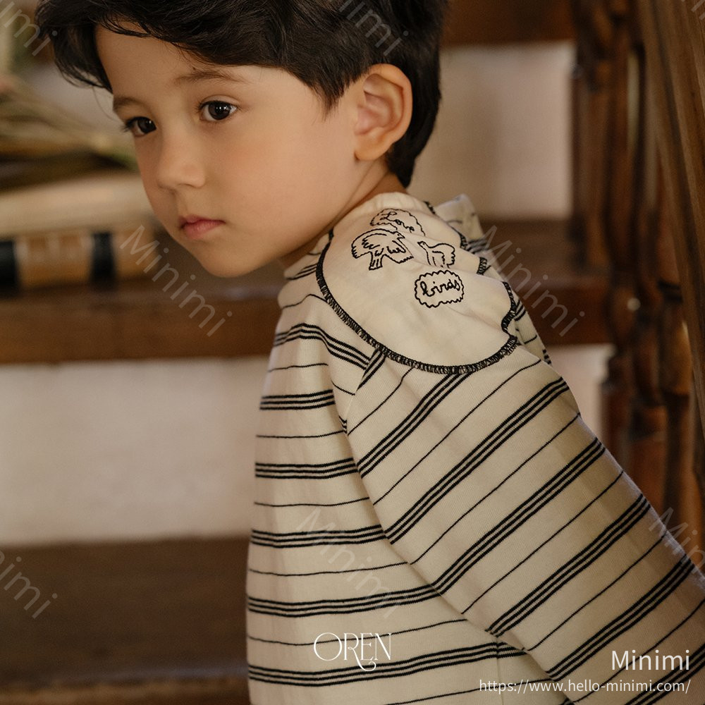 Oren Jane Stripe T-Shirt - 韓國童裝代購主圖