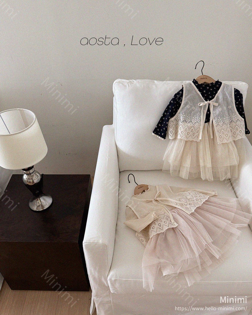 Aosta atelier Lace Jenny Open Vest 細節圖 12