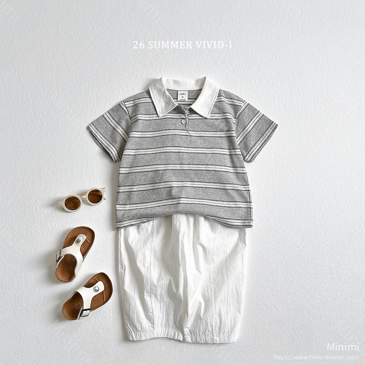 VIVID-I Multi Collar Striped T-Shirt 細節圖 9