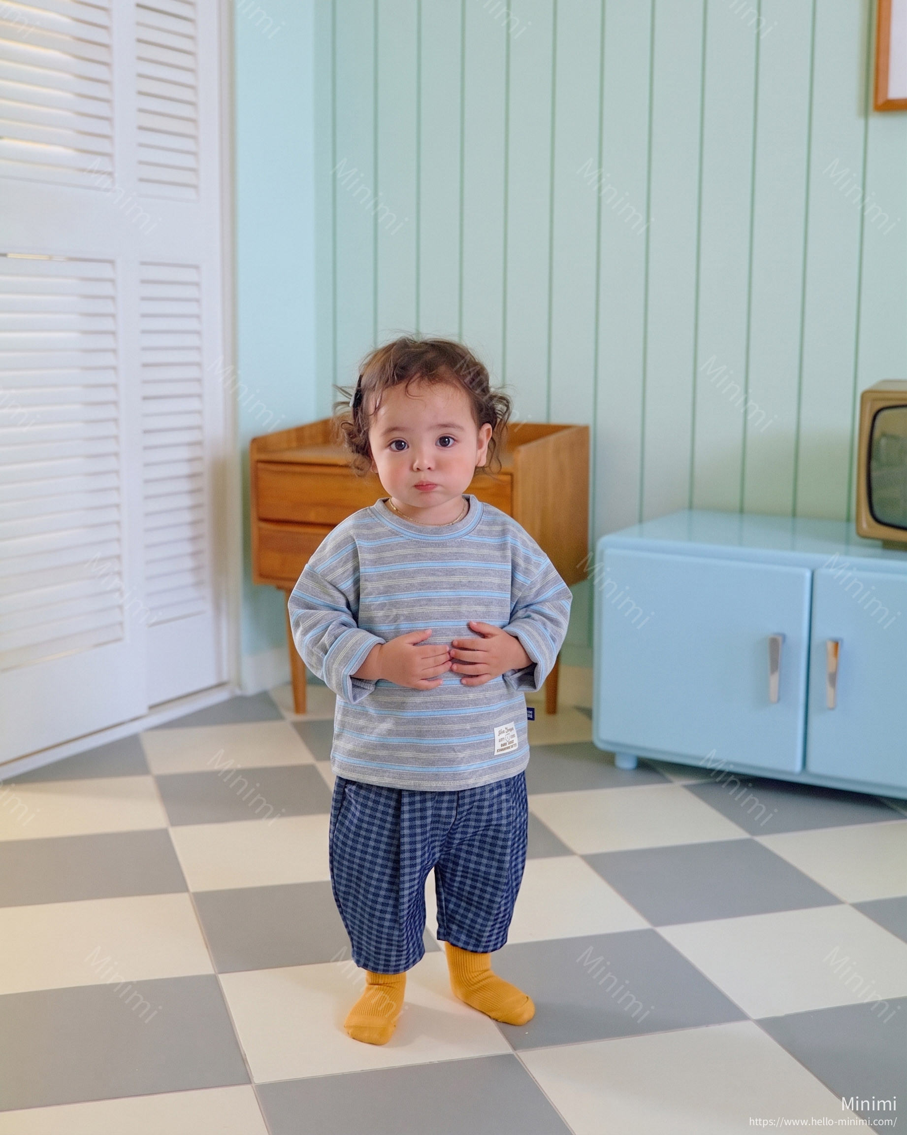 oott bebe Tomboy Ribbed T-shirt (Kids) 細節圖 22