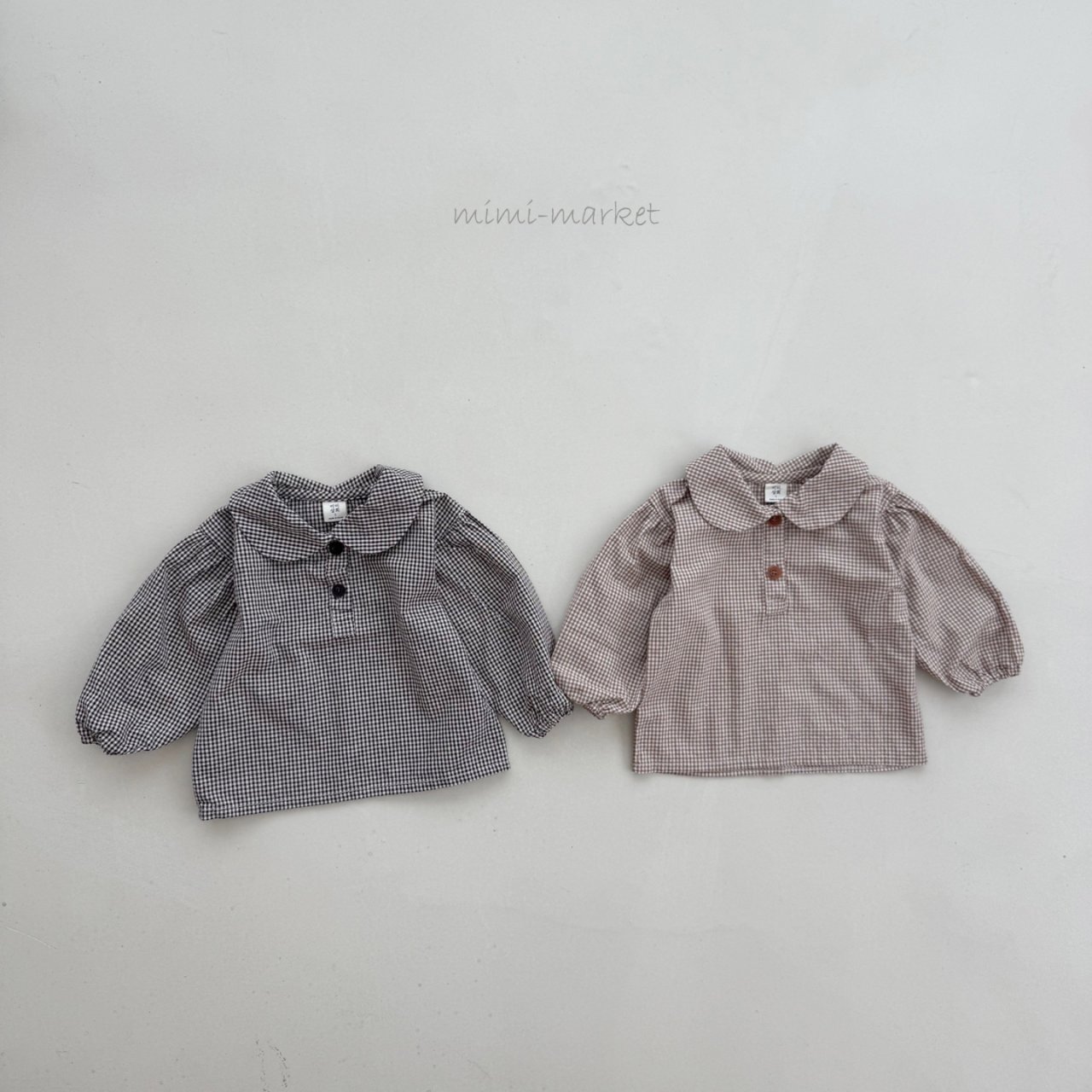 Short Check Blouse