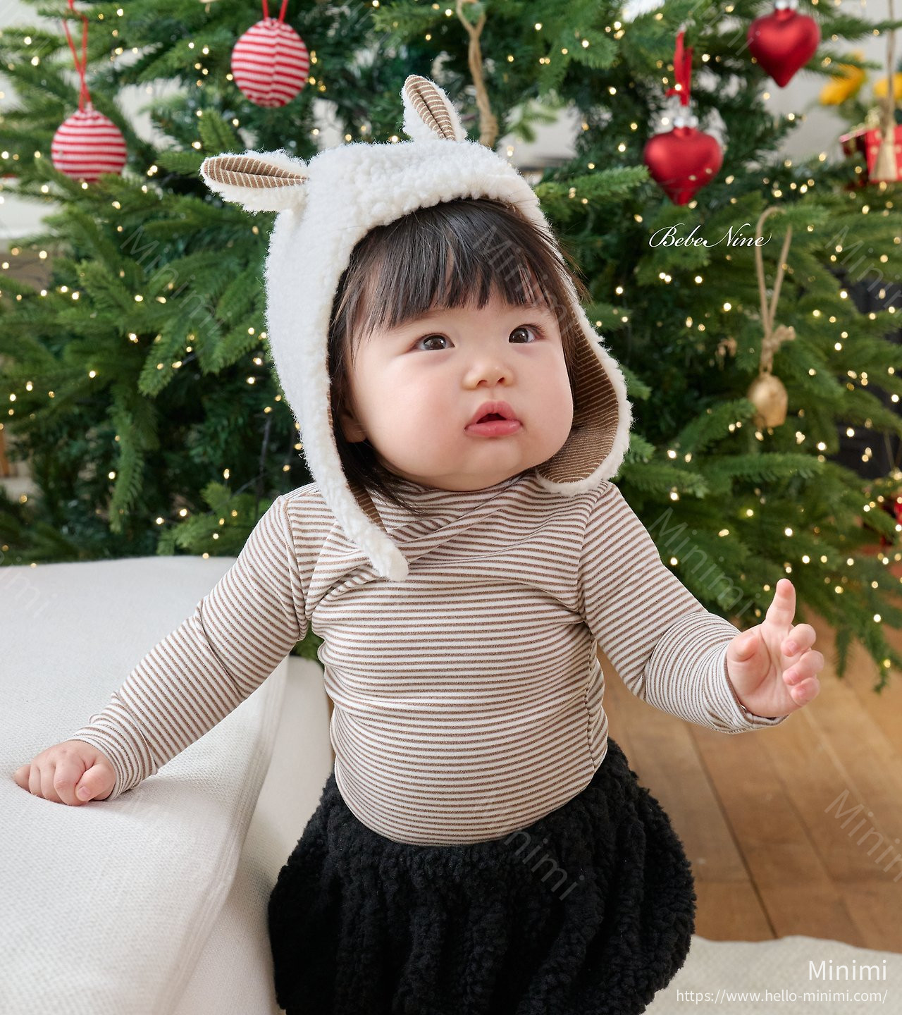 bebe nine Little Lamb Bonnet 細節圖 3
