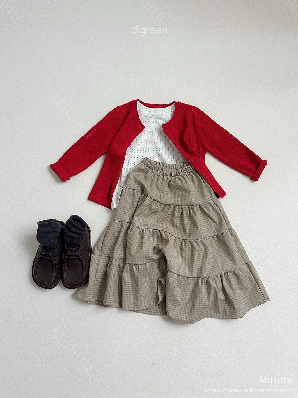 digreen Check Ruffle Skirt 細節圖 10