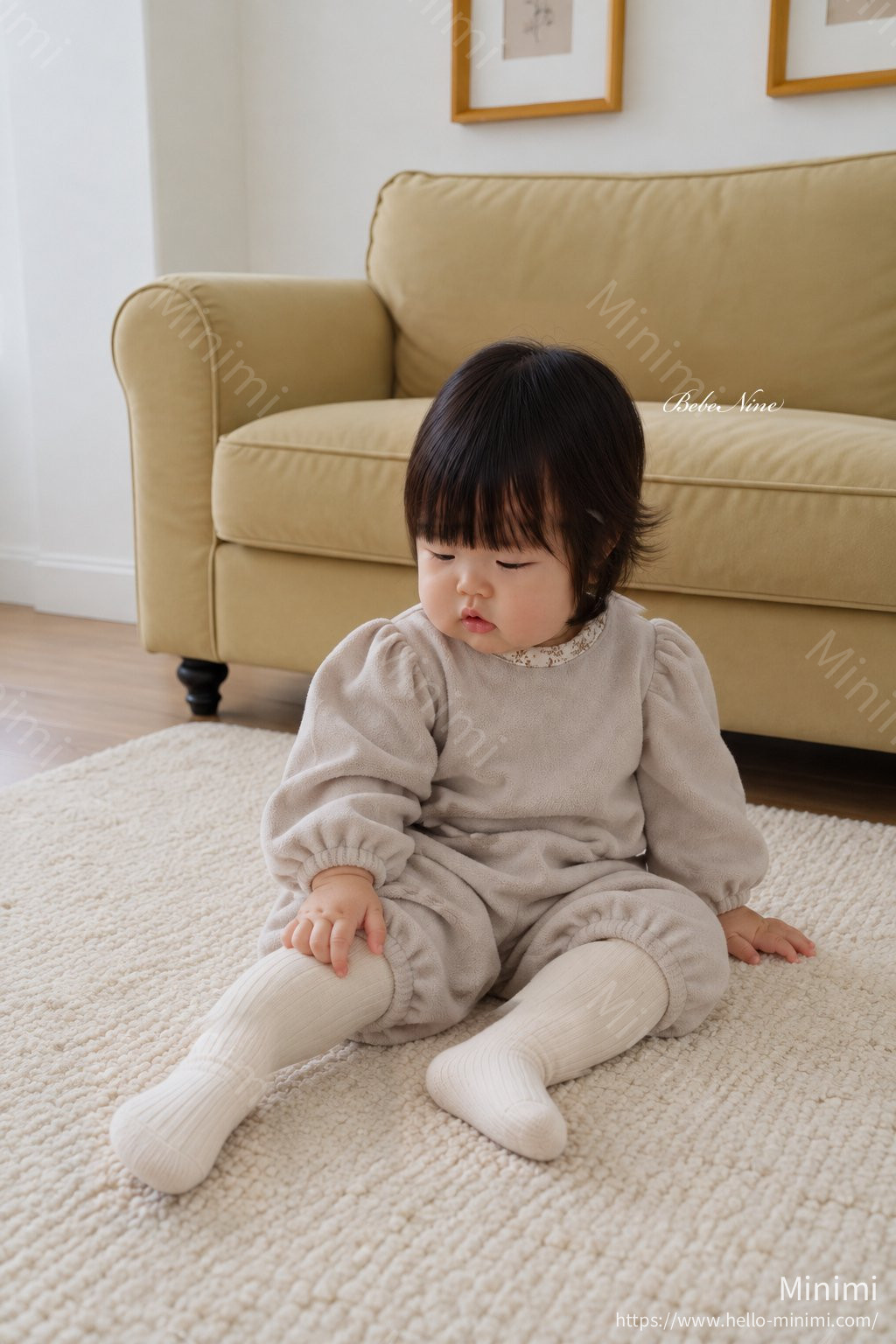 bebe nine Angel Brushed-Lining Romper 細節圖 16