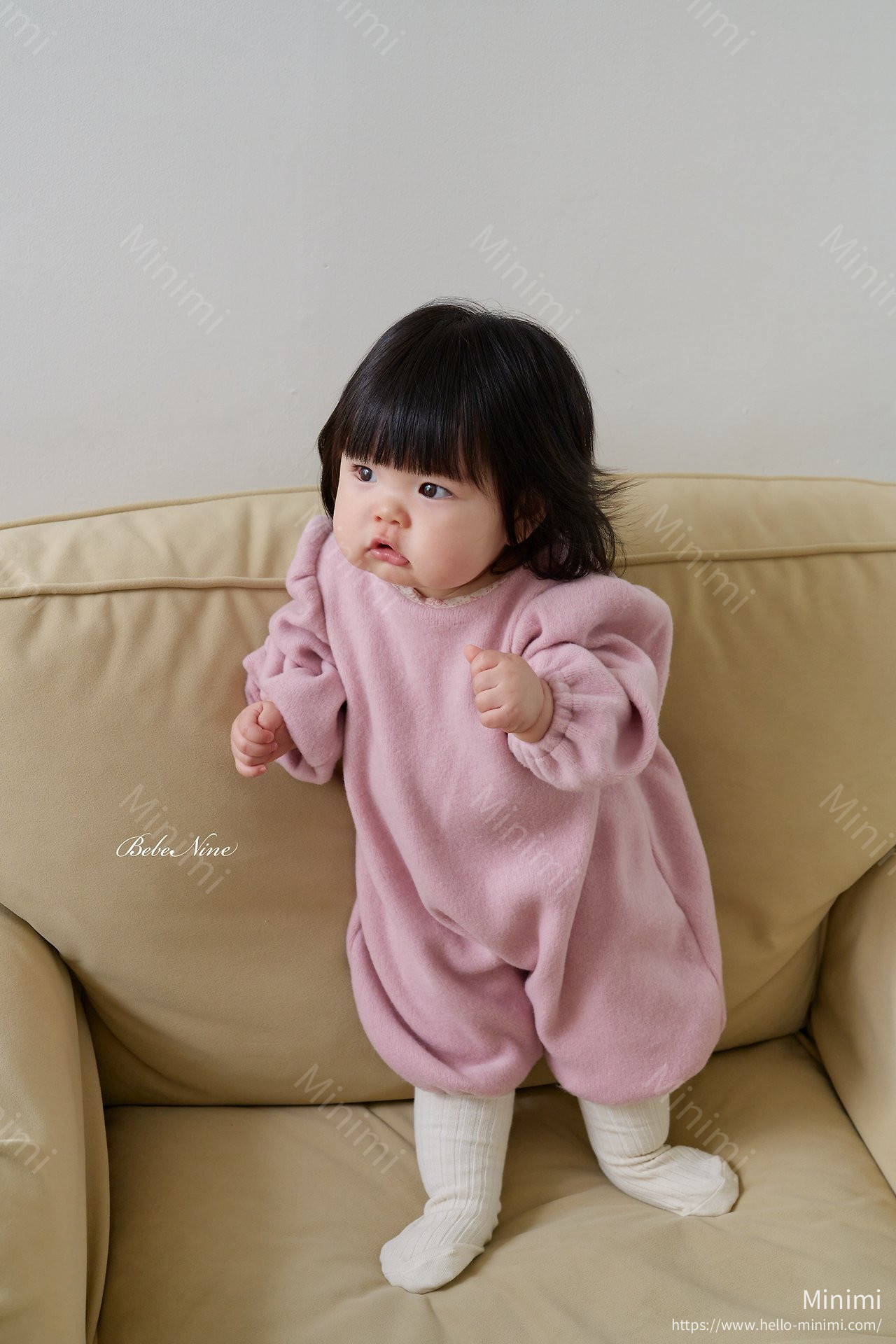 bebe nine Angel Brushed-Lining Romper 細節圖 9