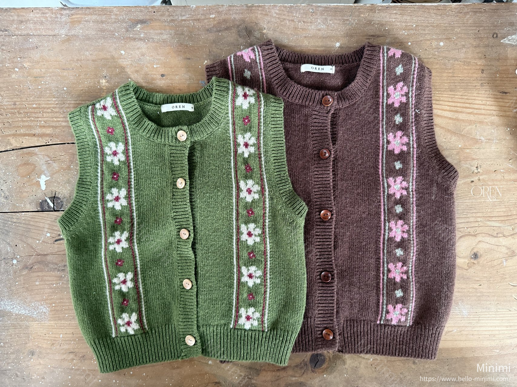 Oren Berthe Fleur Knit Vest 細節圖 12