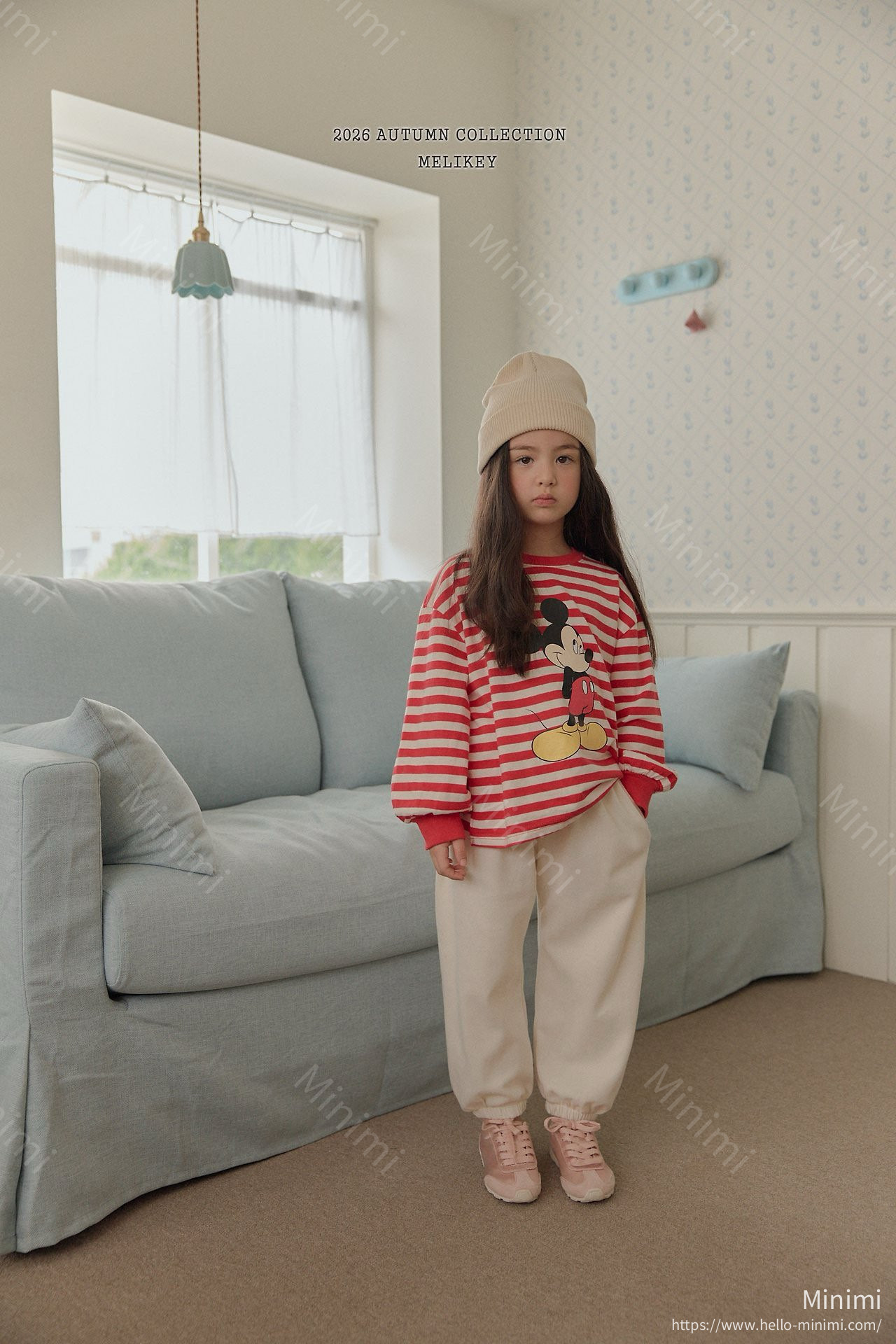 Melikey Mickey Ribbed Hem T-shirt 細節圖 13