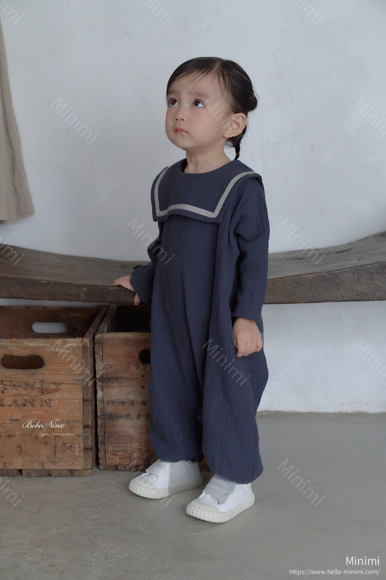 bebe nine Square Sailor Suit - 韓國童裝代購主圖