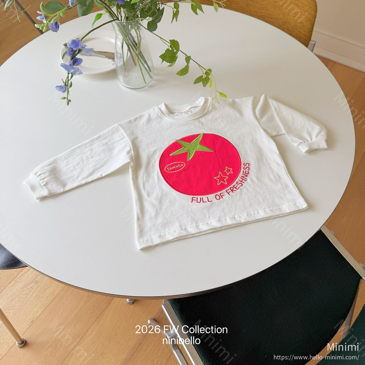 ninibello Tomato Patch T-shirt 細節圖 3