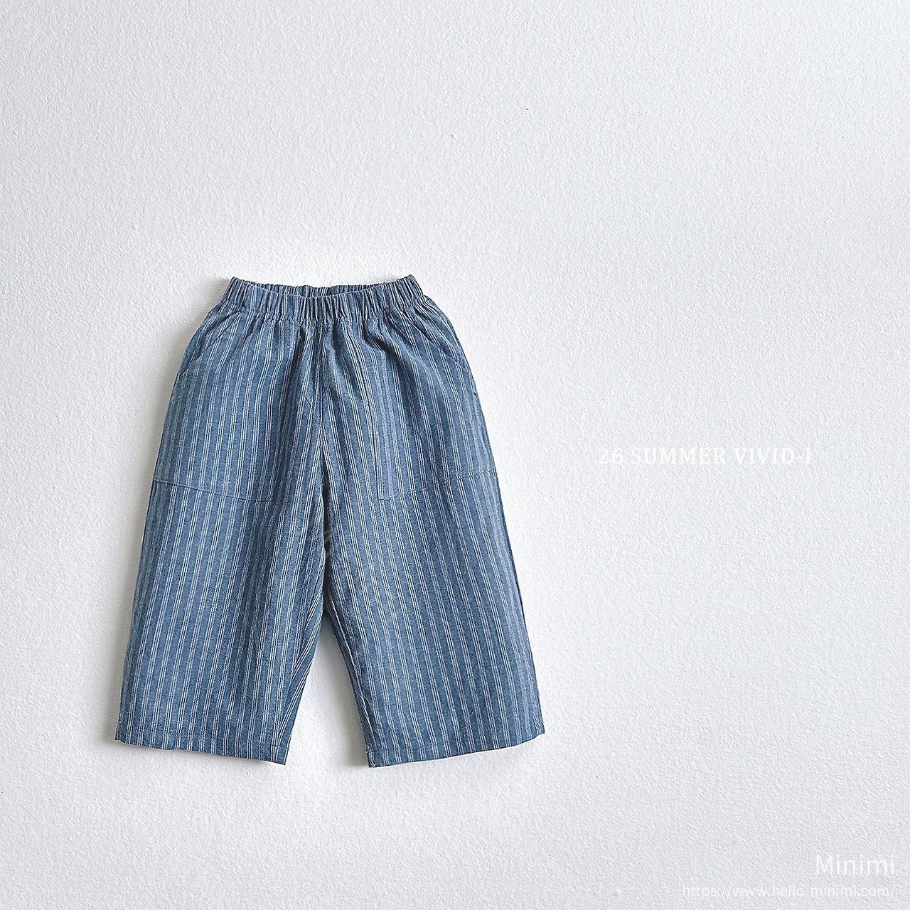 VIVID-I Cropped Striped Linen Pants 細節圖 2