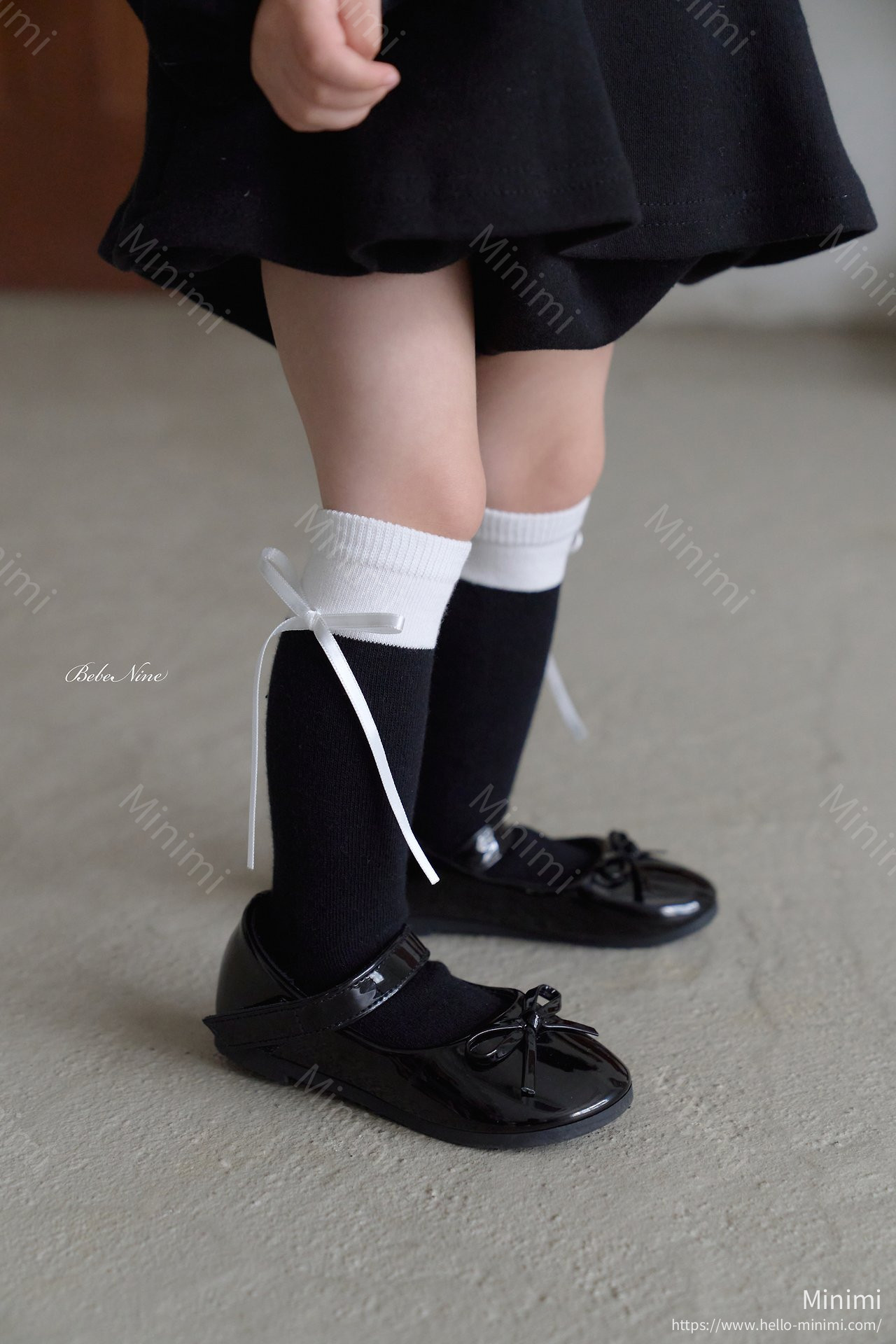 bebe nine Nine Ribbon Knee Socks Set 細節圖 5