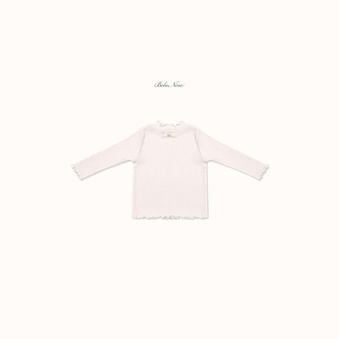 bebe nine Soft Ruffle Rib Tee 細節圖 13