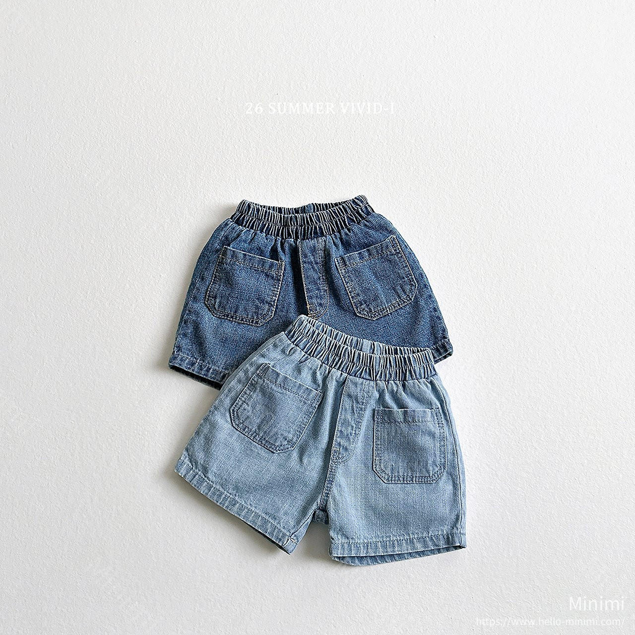 VIVID-I Slub Pocket Denim Shorts 細節圖 1