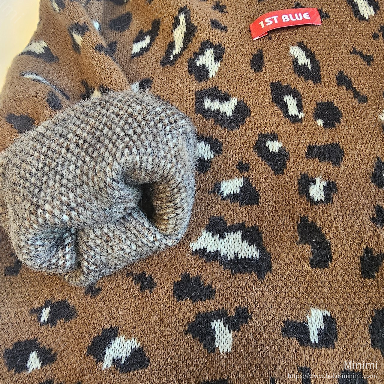 1st BLUE Leopard Cone Hoodie 細節圖 3