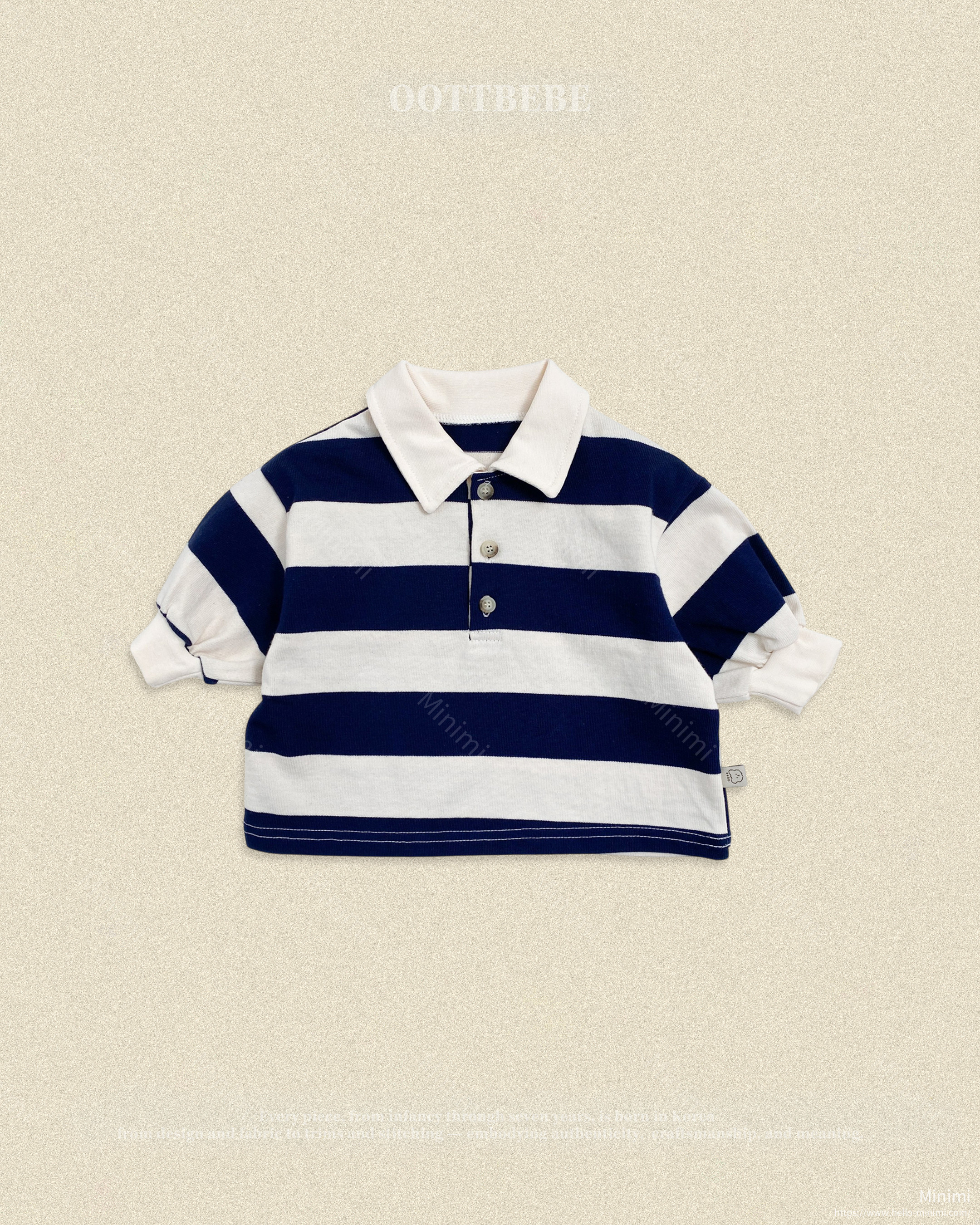 oott bebe Play Rugby Collar T-shirt 細節圖 4