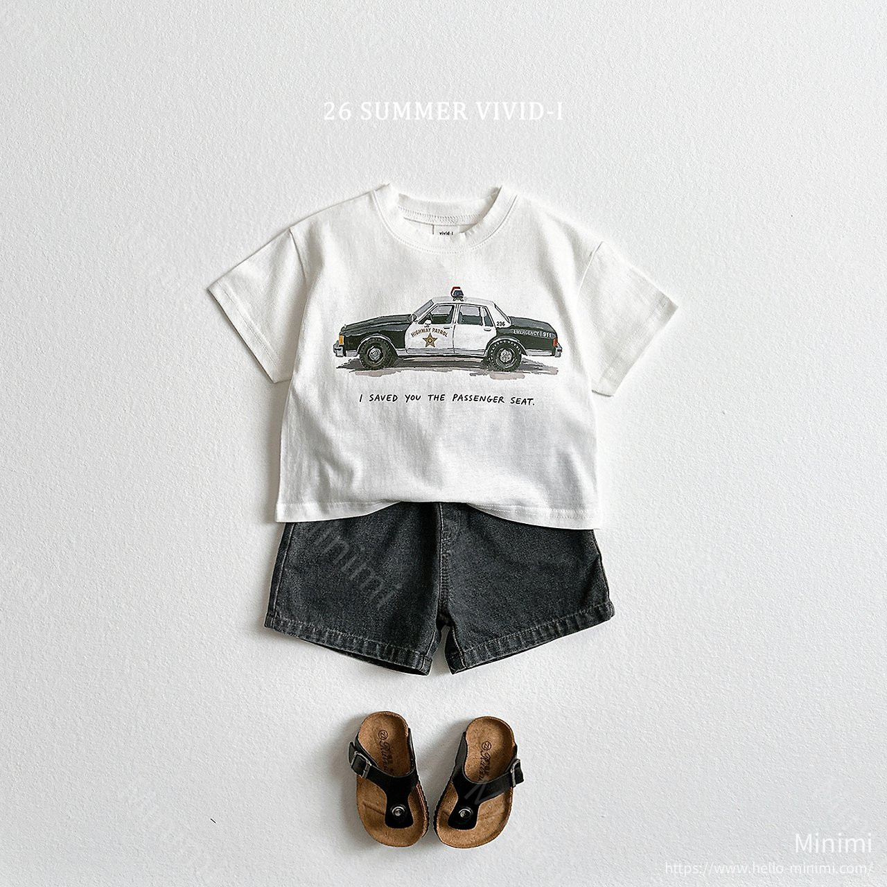 VIVID-I Vintage Car T-Shirt 細節圖 5