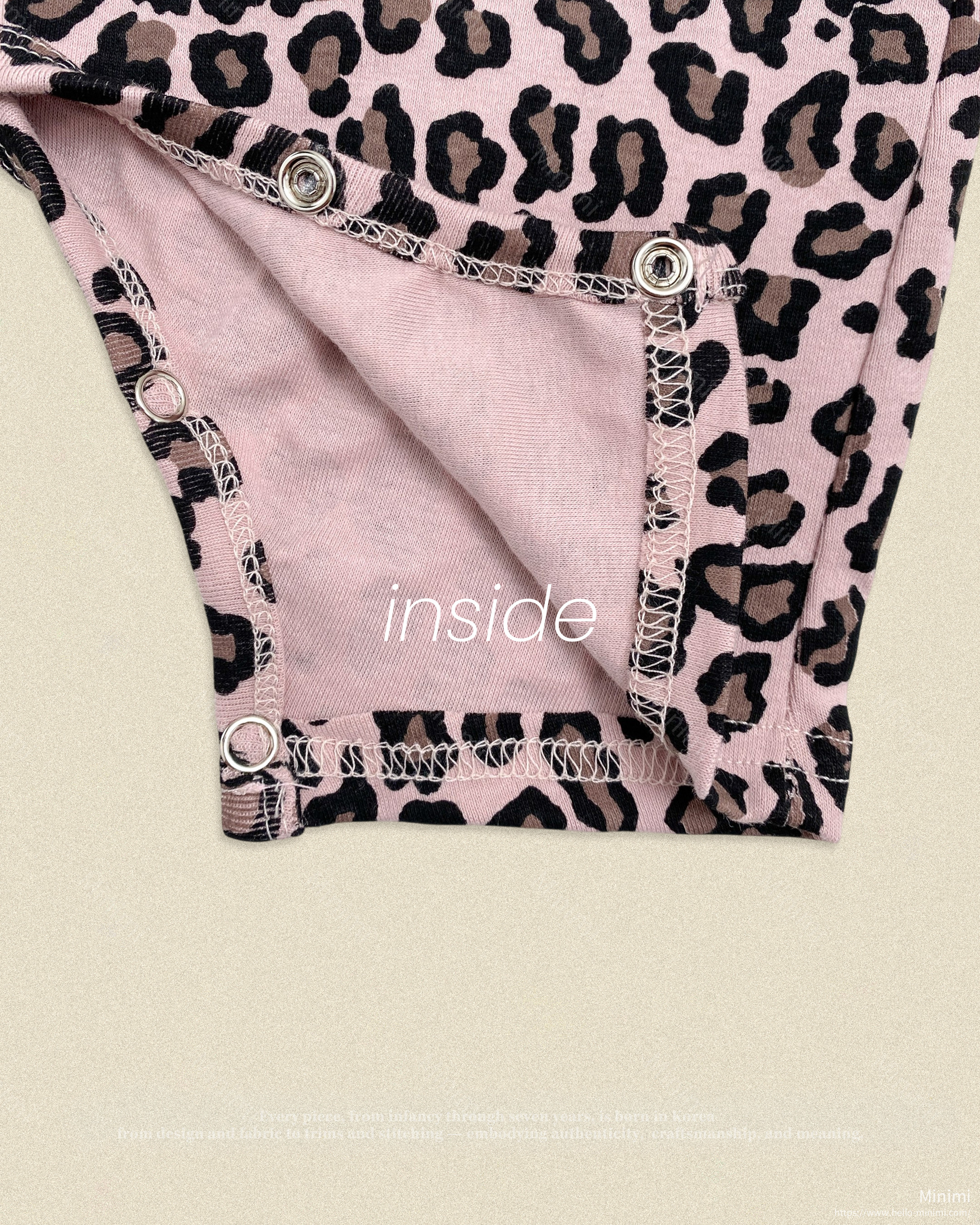 oott bebe Little Leopard Full Bodysuit + Bonnet Set 細節圖 7
