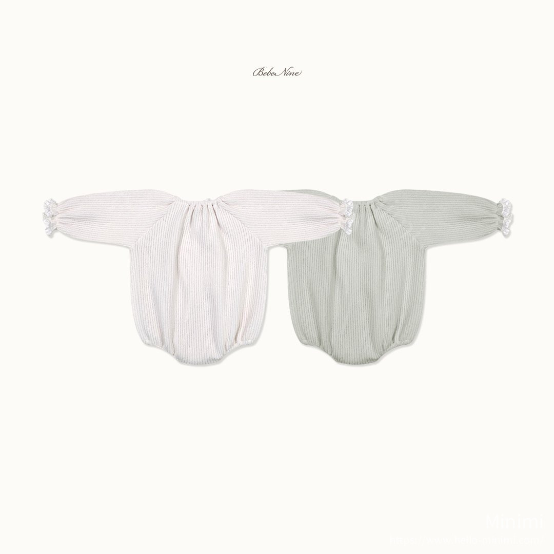 bebe nine Heart Brushed-Lining Frill Romper 細節圖 19