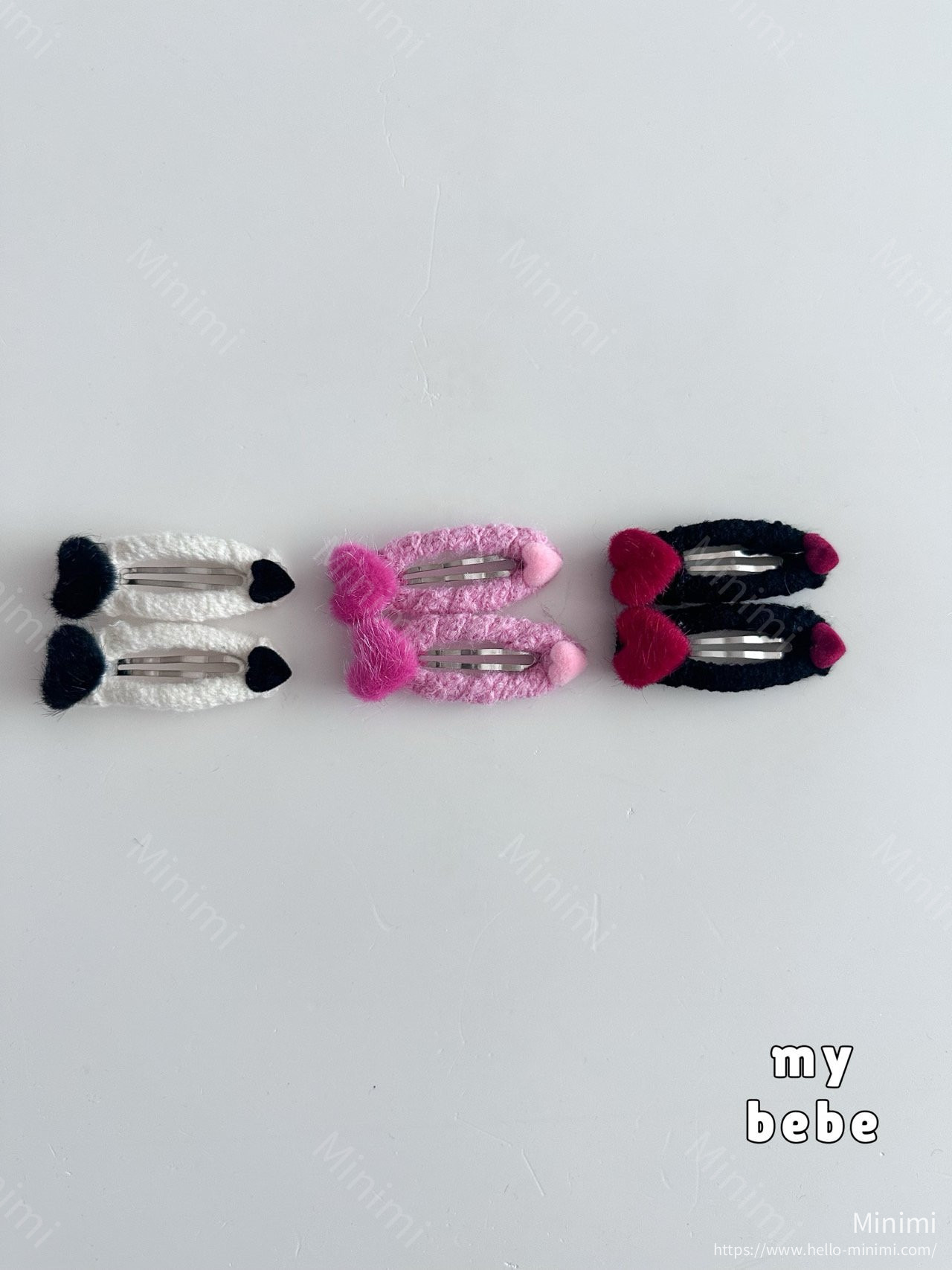 my_bébé Winter Heart Hairpin Set 細節圖 9