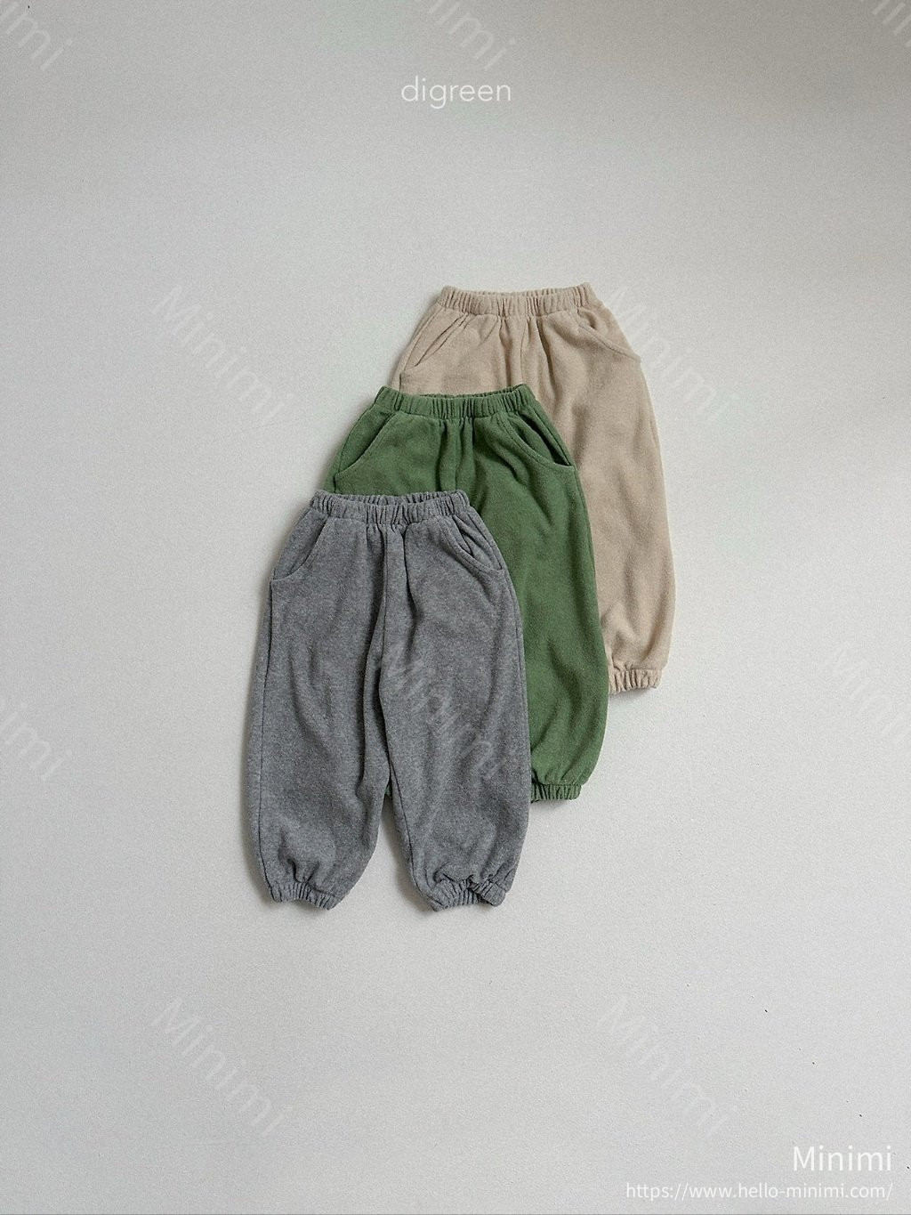 digreen Sand Terry Joggers Pants - 韓國童裝代購主圖