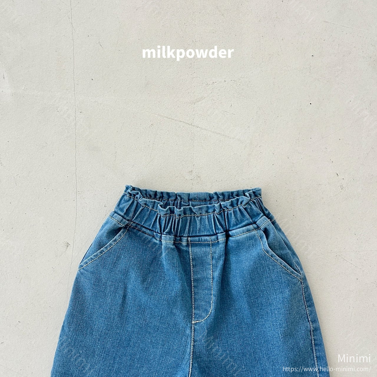 milkpowder Chex Denim Pants 細節圖 3