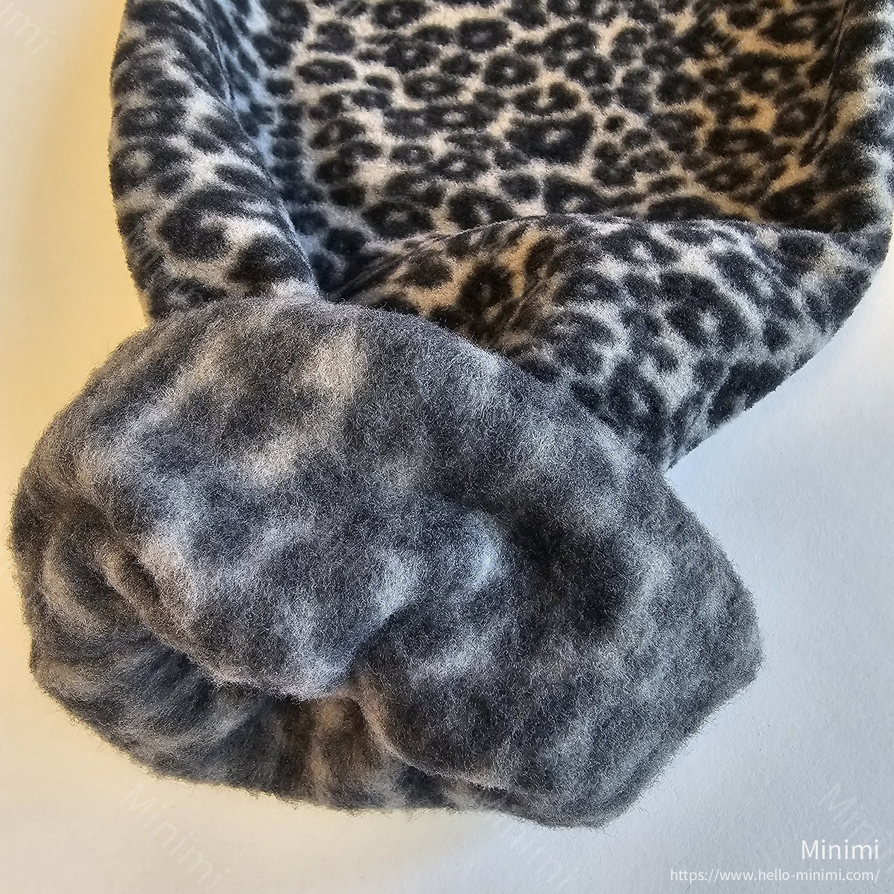 1st BLUE Leopard Fleece Pants 細節圖 1