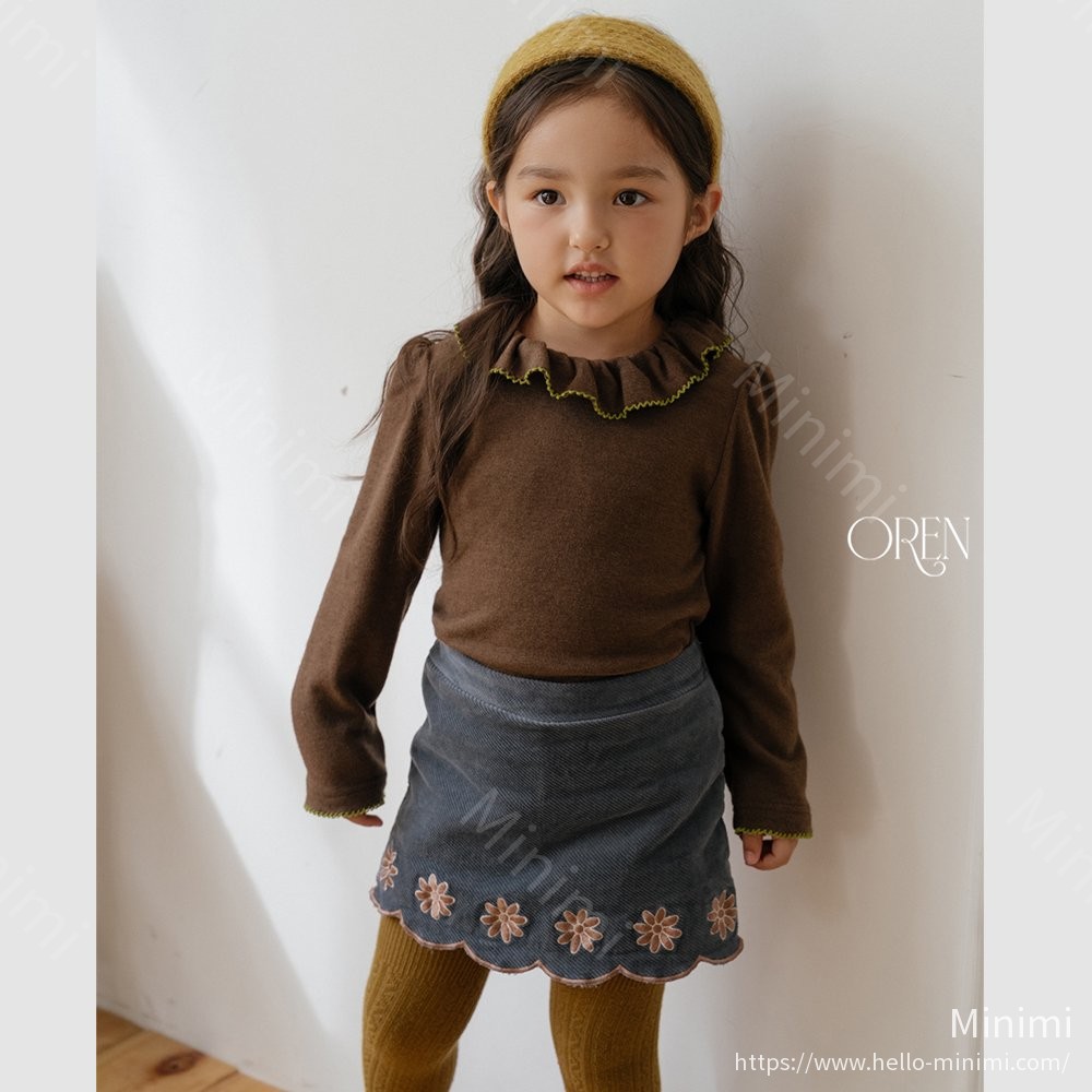 Oren Bella Embroidery Culotte Pants 韓國童裝現貨