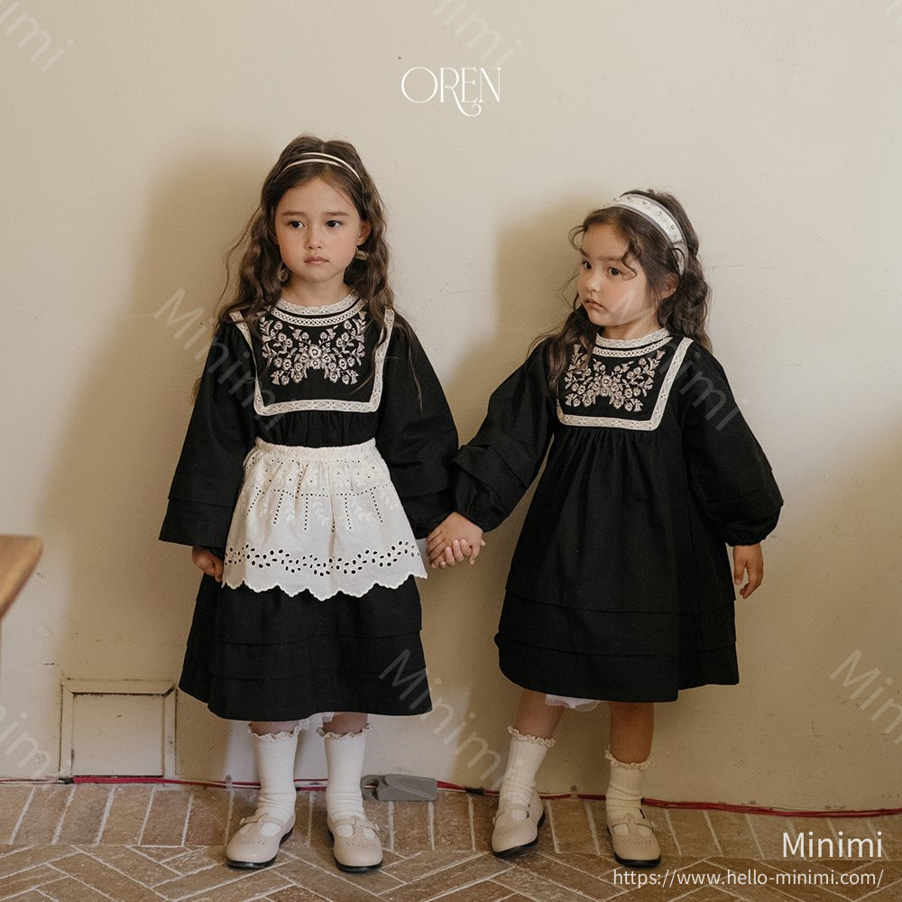 Oren Fleur Noir Dress 韓國童裝現貨