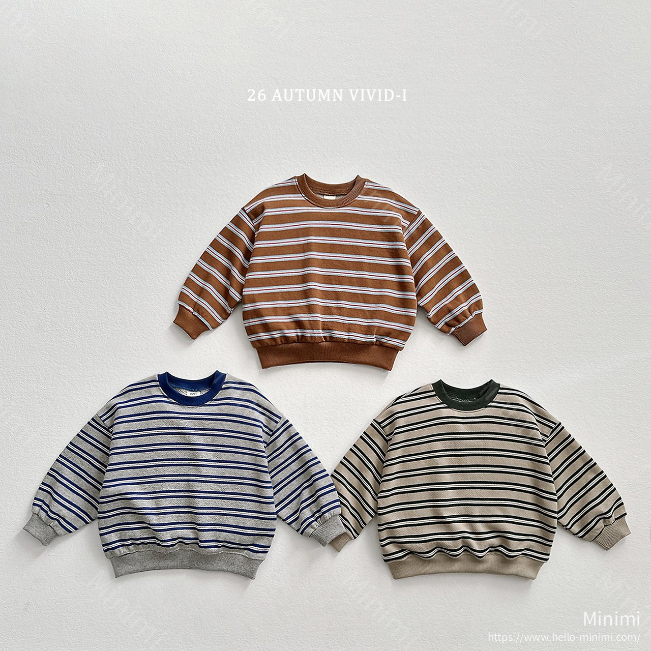VIVID-I Multi Color Block Stripe Sweatshirt 細節圖 1