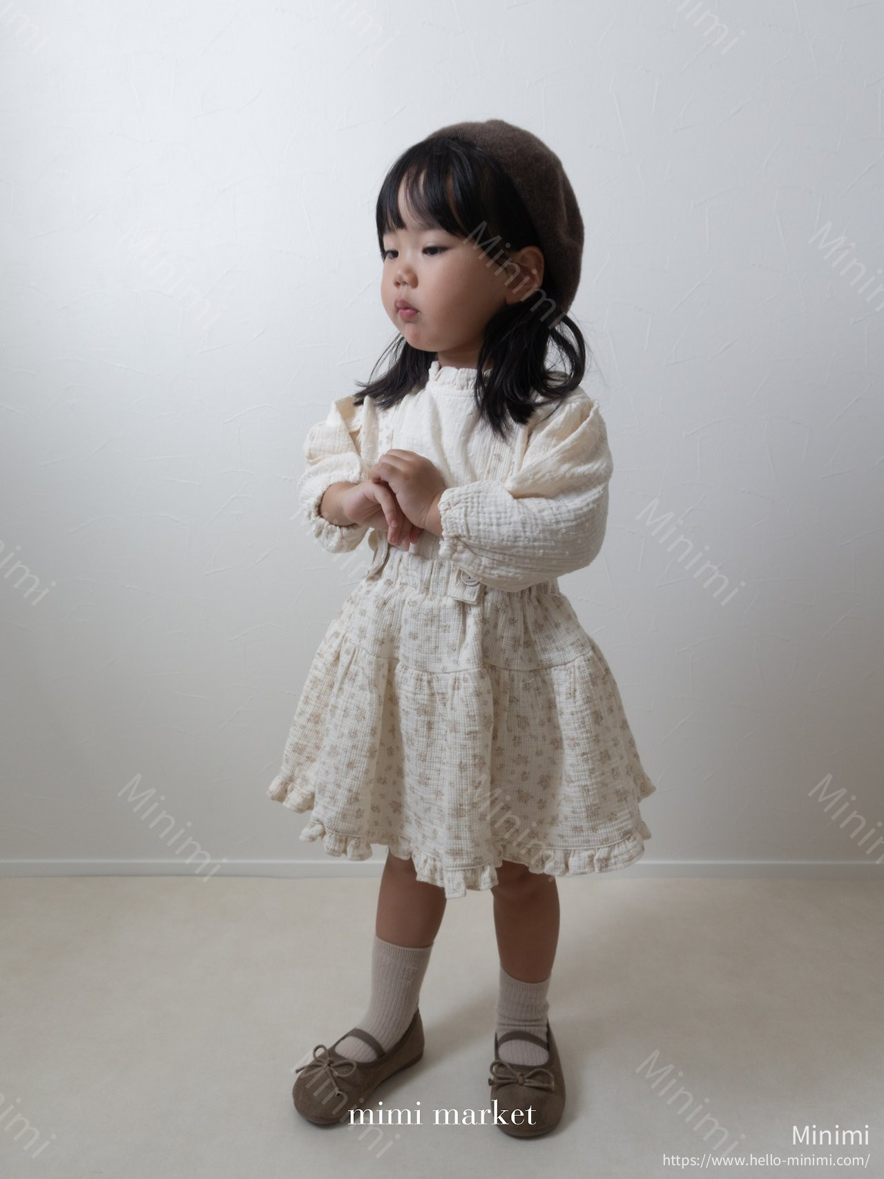 mimi-market Neck Frill Blouse 細節圖 1