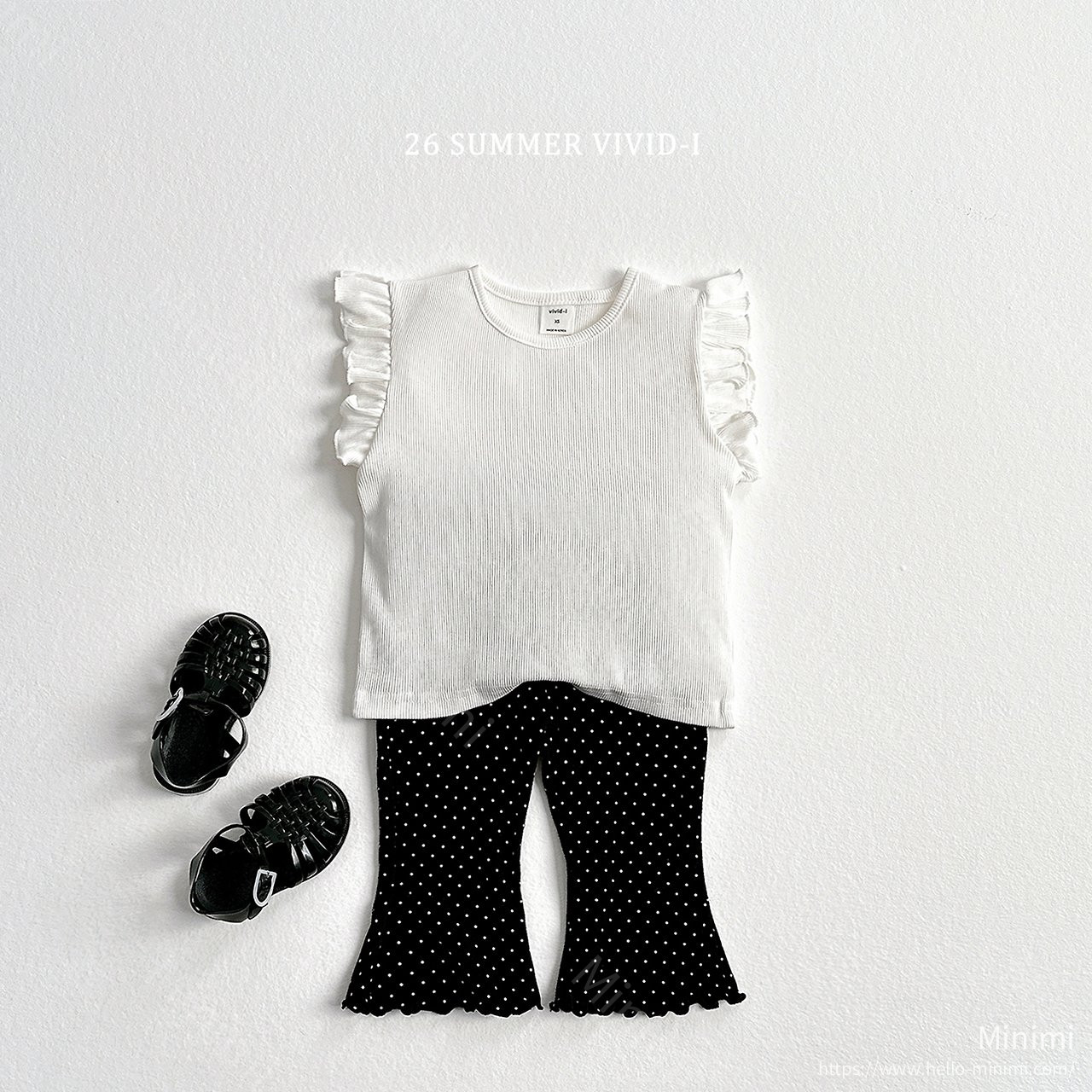 VIVID-I Ribbed Ruffle Sleeveless Top 細節圖 11