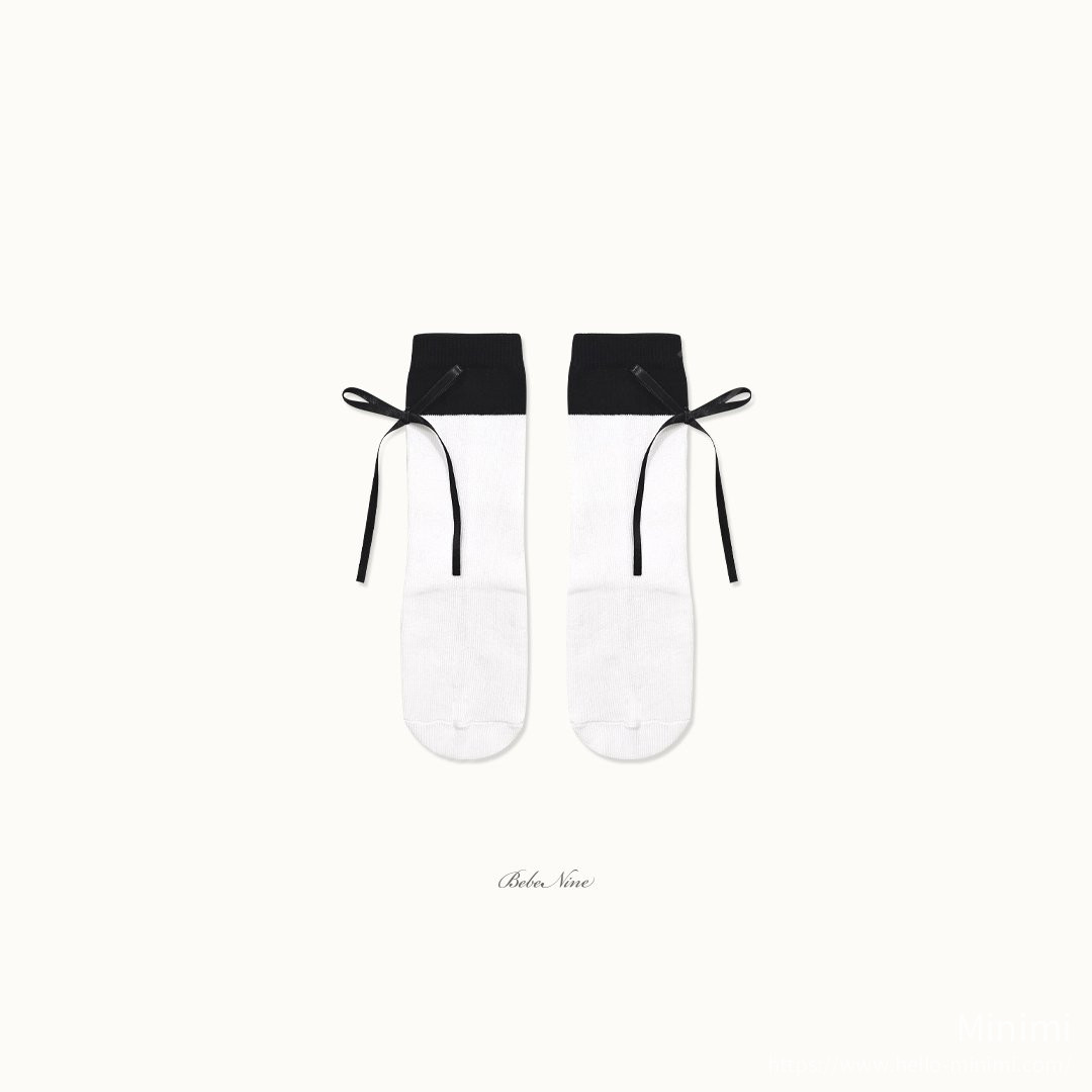 bebe nine Nine Ribbon Knee Socks Set 細節圖 16