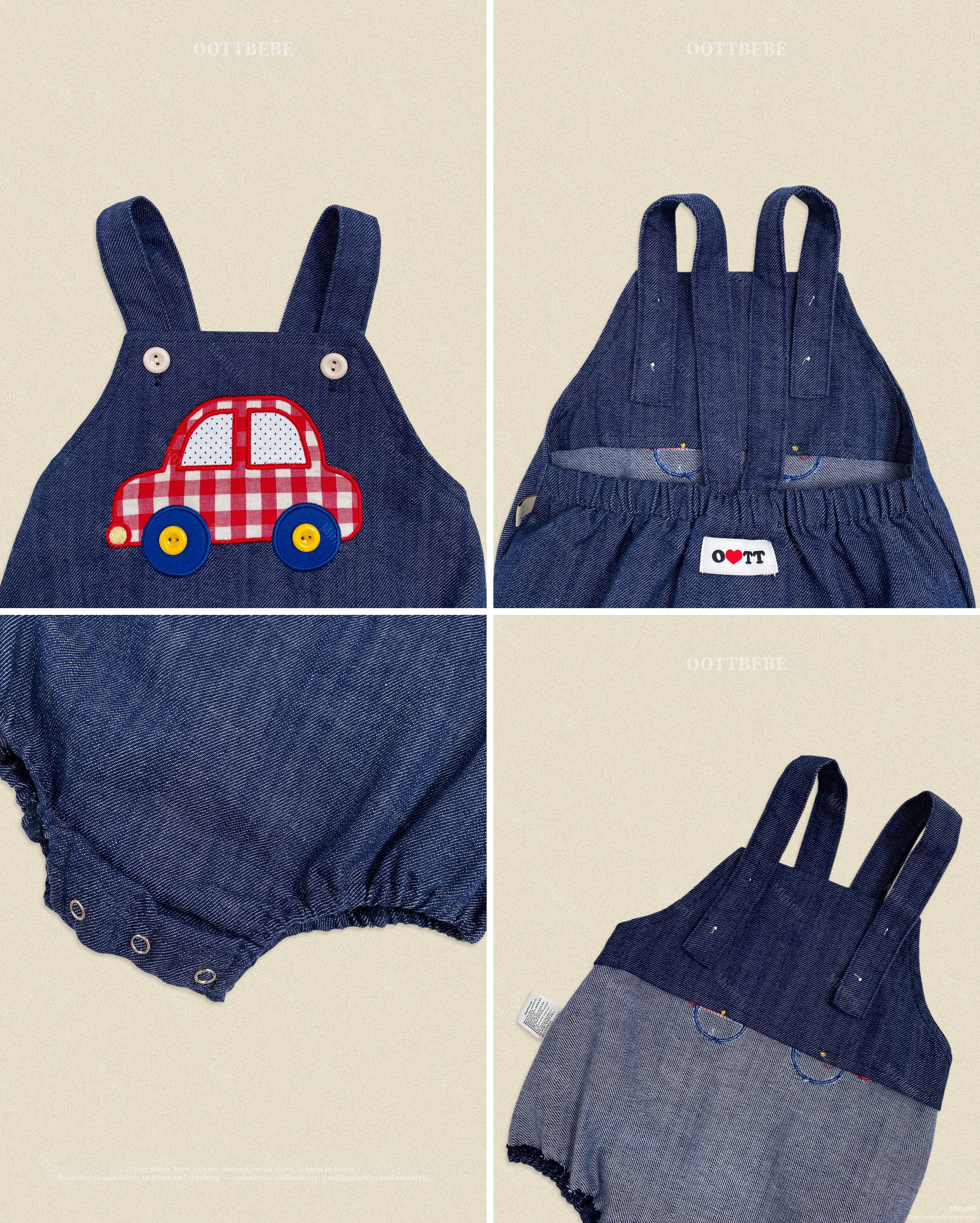 oott bebe Boongboong Denim Bodysuit 細節圖 8