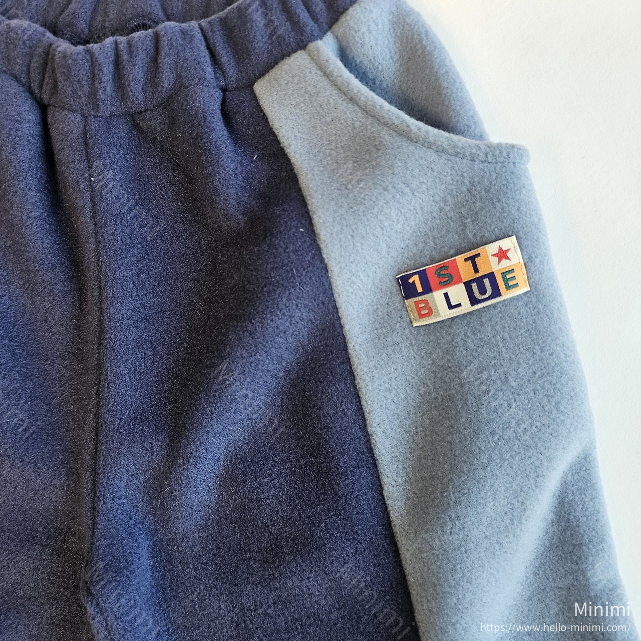 1st BLUE Colorblock Pants 細節圖 2