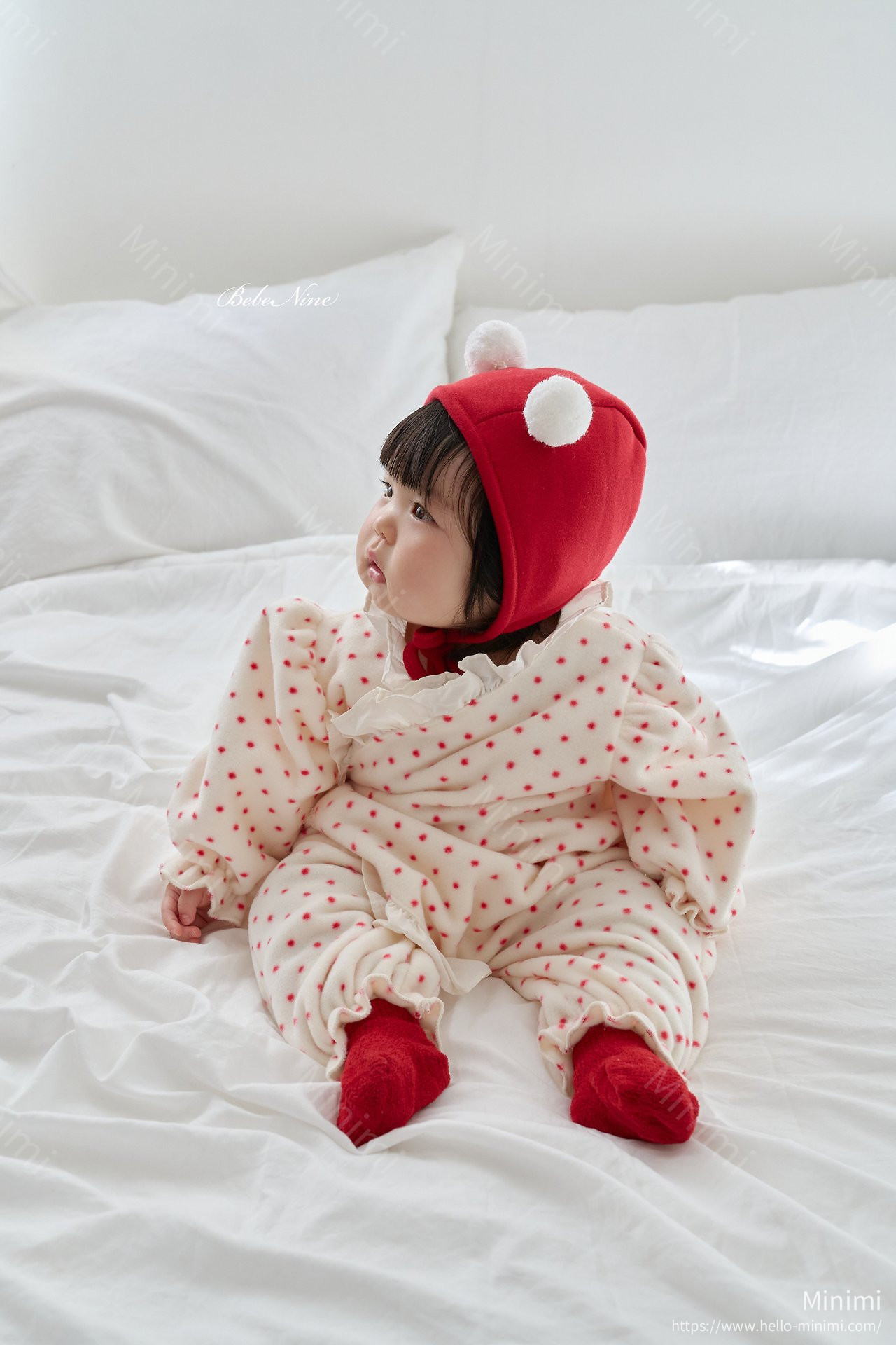 bebe nine Puff Lace Bonnet 細節圖 4
