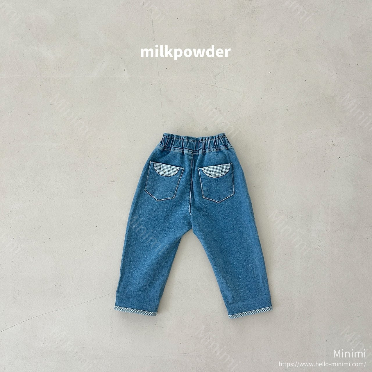 milkpowder Chex Denim Pants 細節圖 27