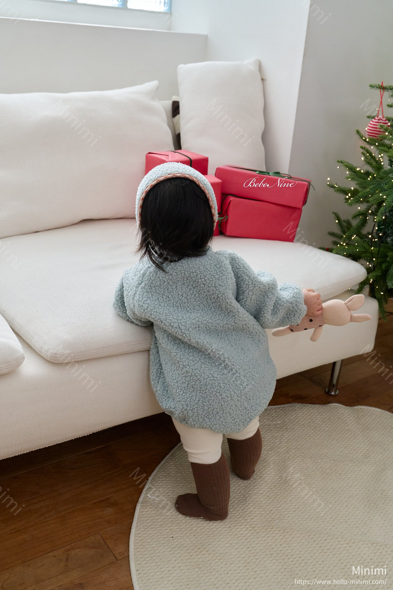 bebe nine Bichon Sweatshirt Romper 細節圖 4