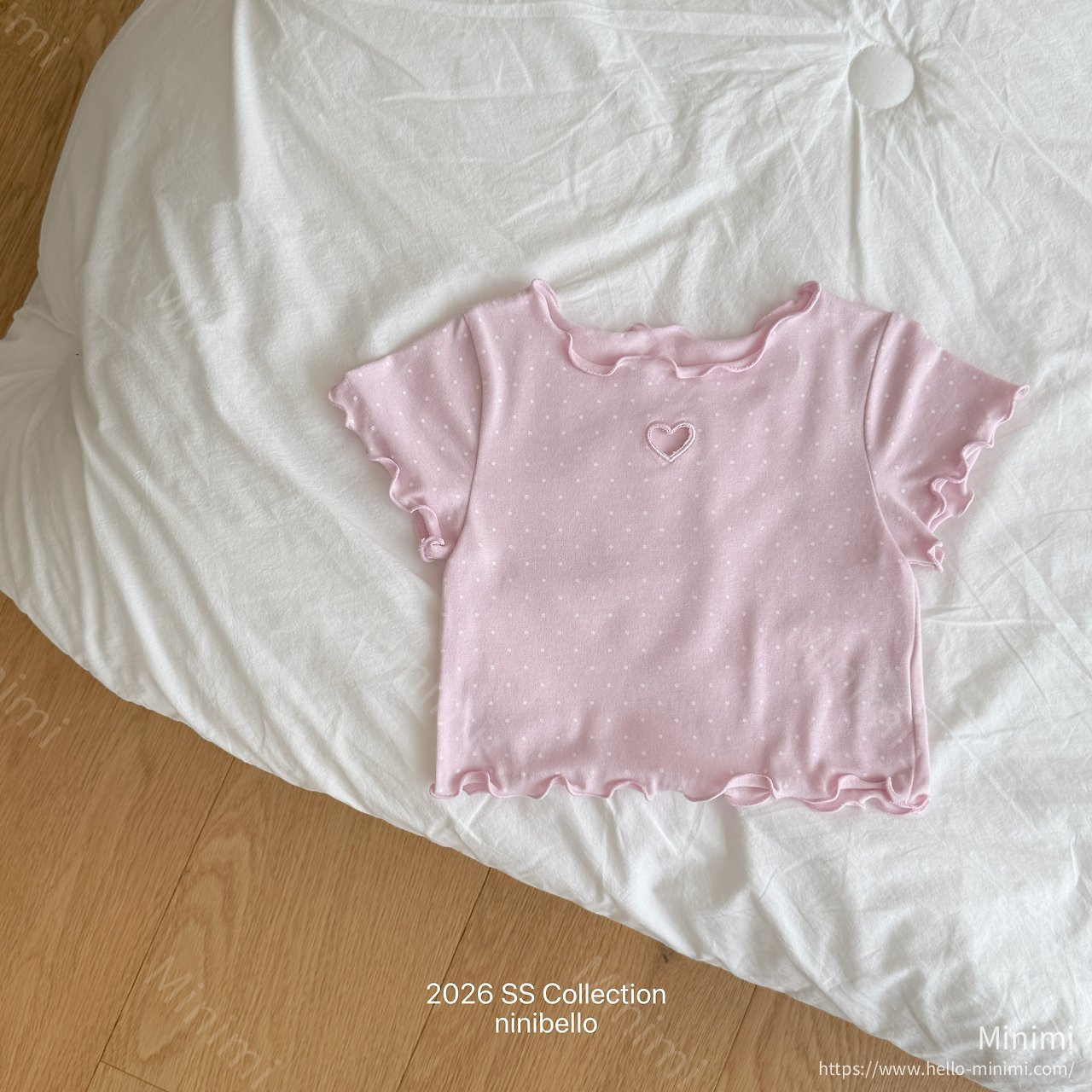ninibello Dot Heart Punching T-shirt 細節圖 5