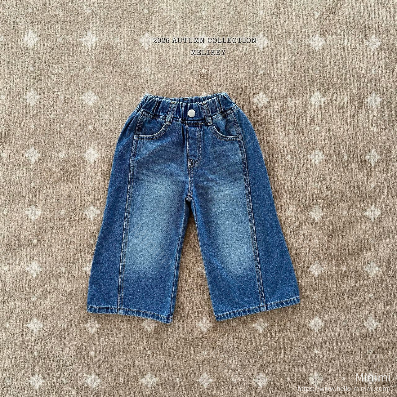 Melikey Slit Wide Denim Pants 細節圖 2