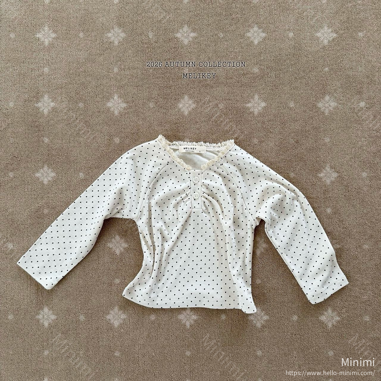 Melikey Dot Shirring T-shirt 細節圖 2