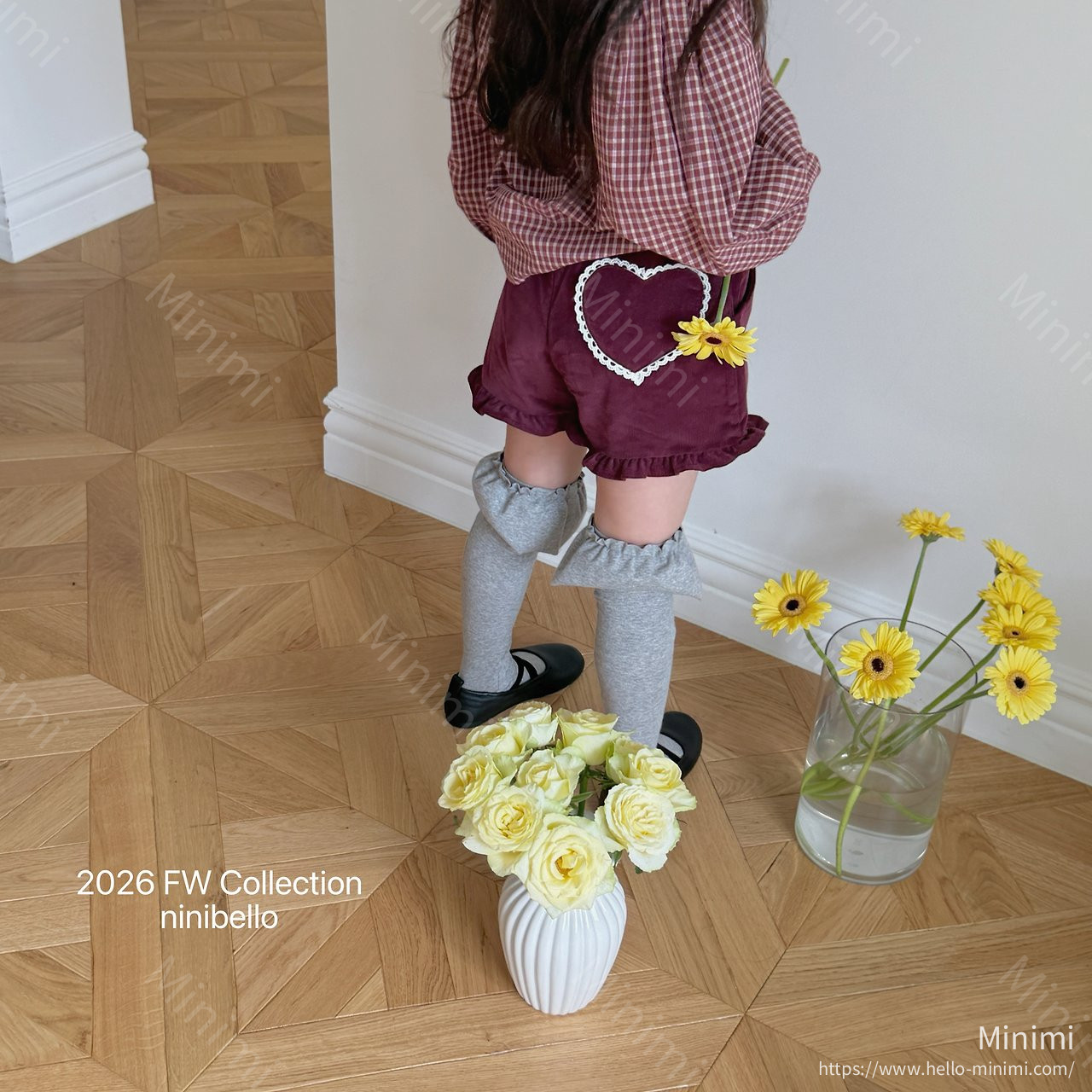ninibello Heart Frill Corduroy Shorts 細節圖 22