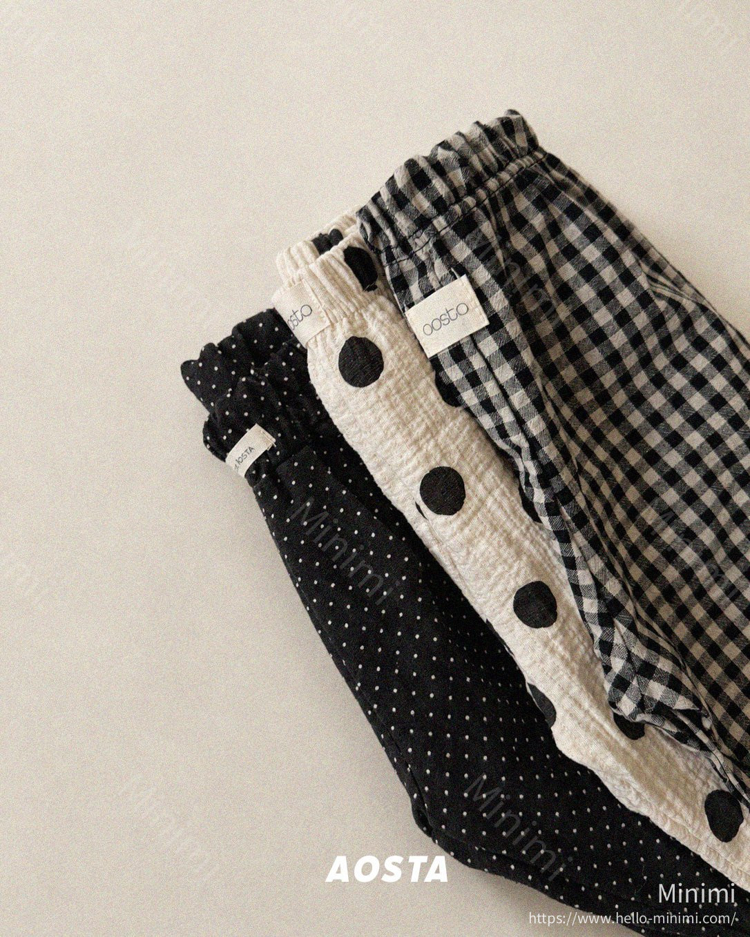 Aosta atelier Caramel Check Pants 細節圖 56
