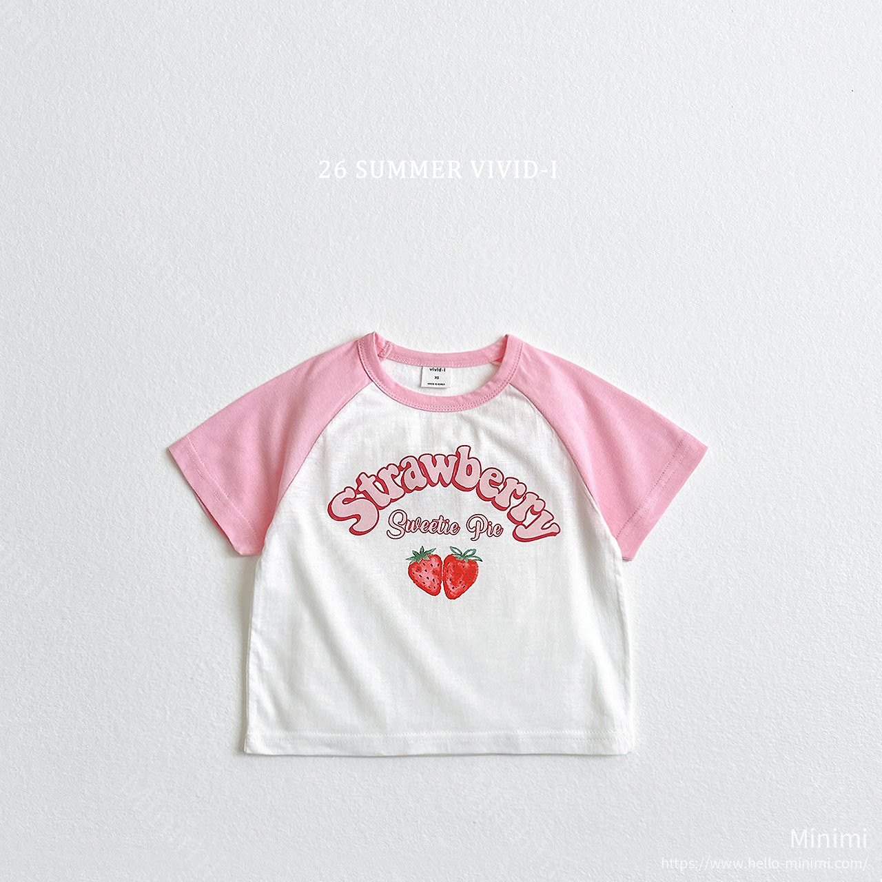 VIVID-I Strawberry Raglan T-Shirt 細節圖 2