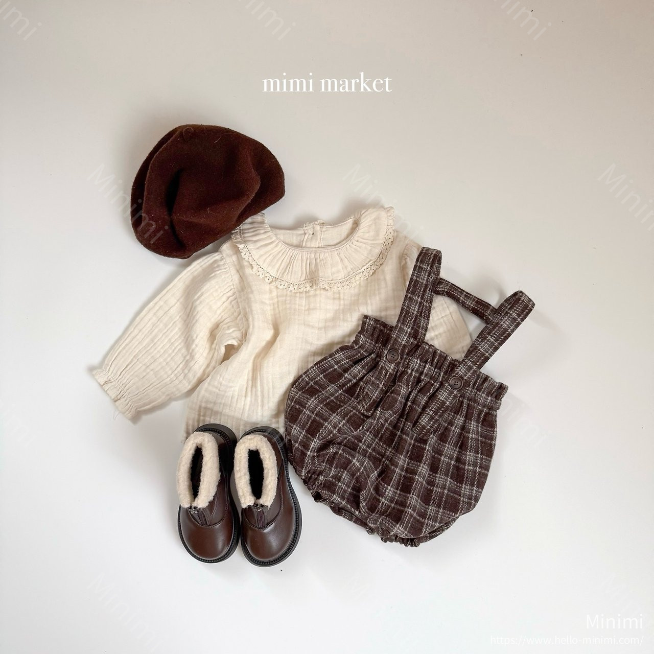 mimi-market Fury Collar Blouse 細節圖 4