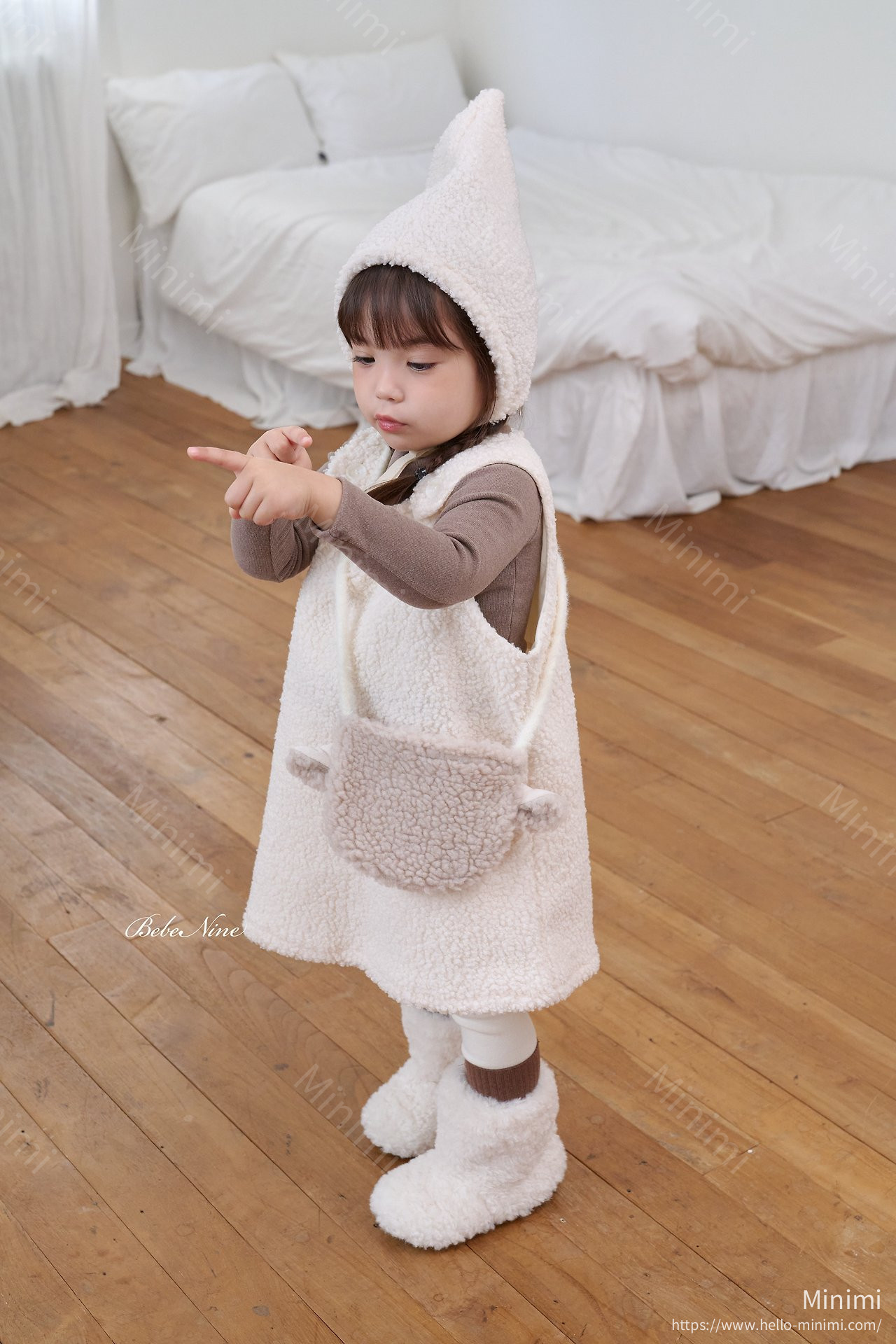 bebe nine Poodle Pinafore Dress 細節圖 13