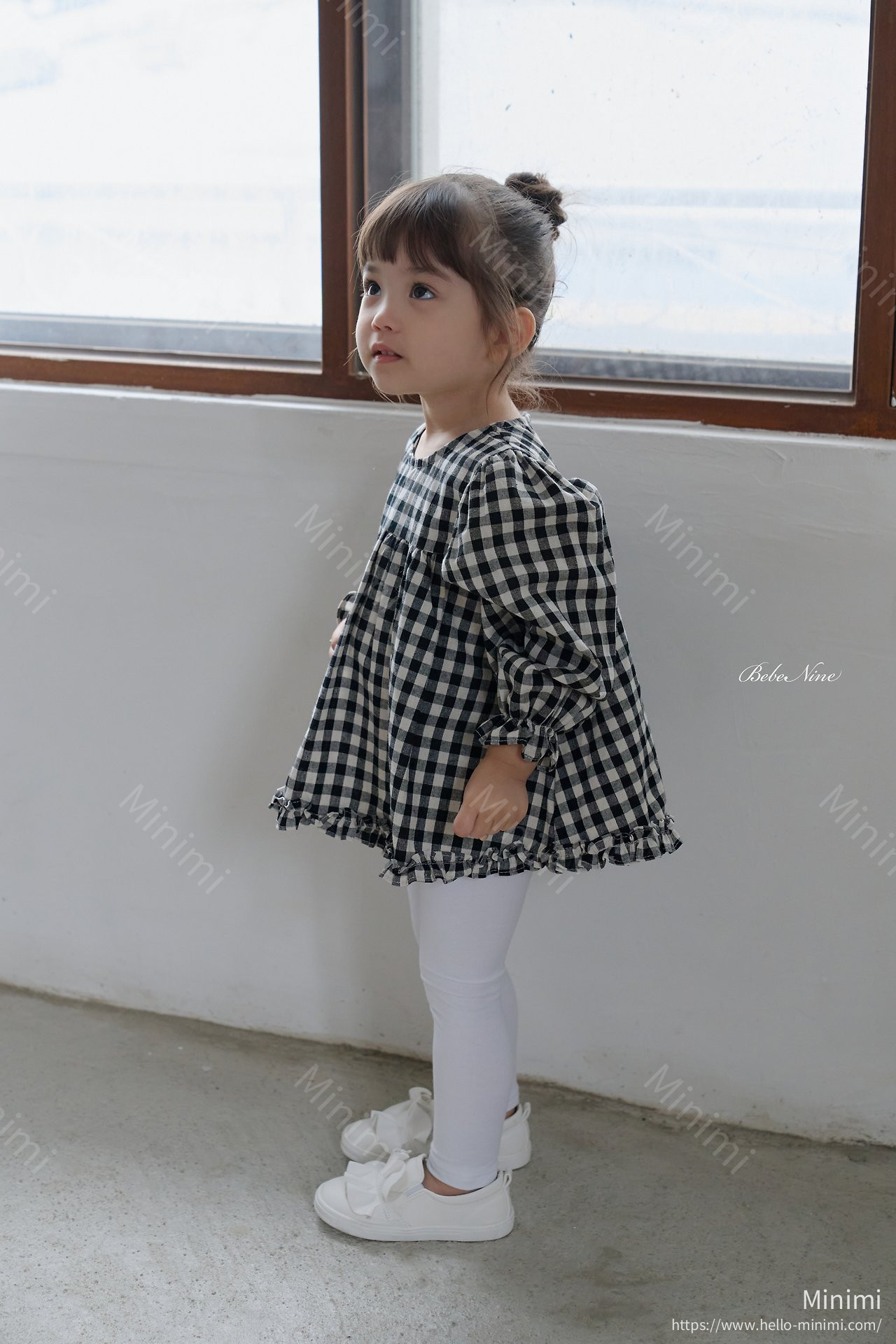 bebe nine Lucy Check Blouse 細節圖 11