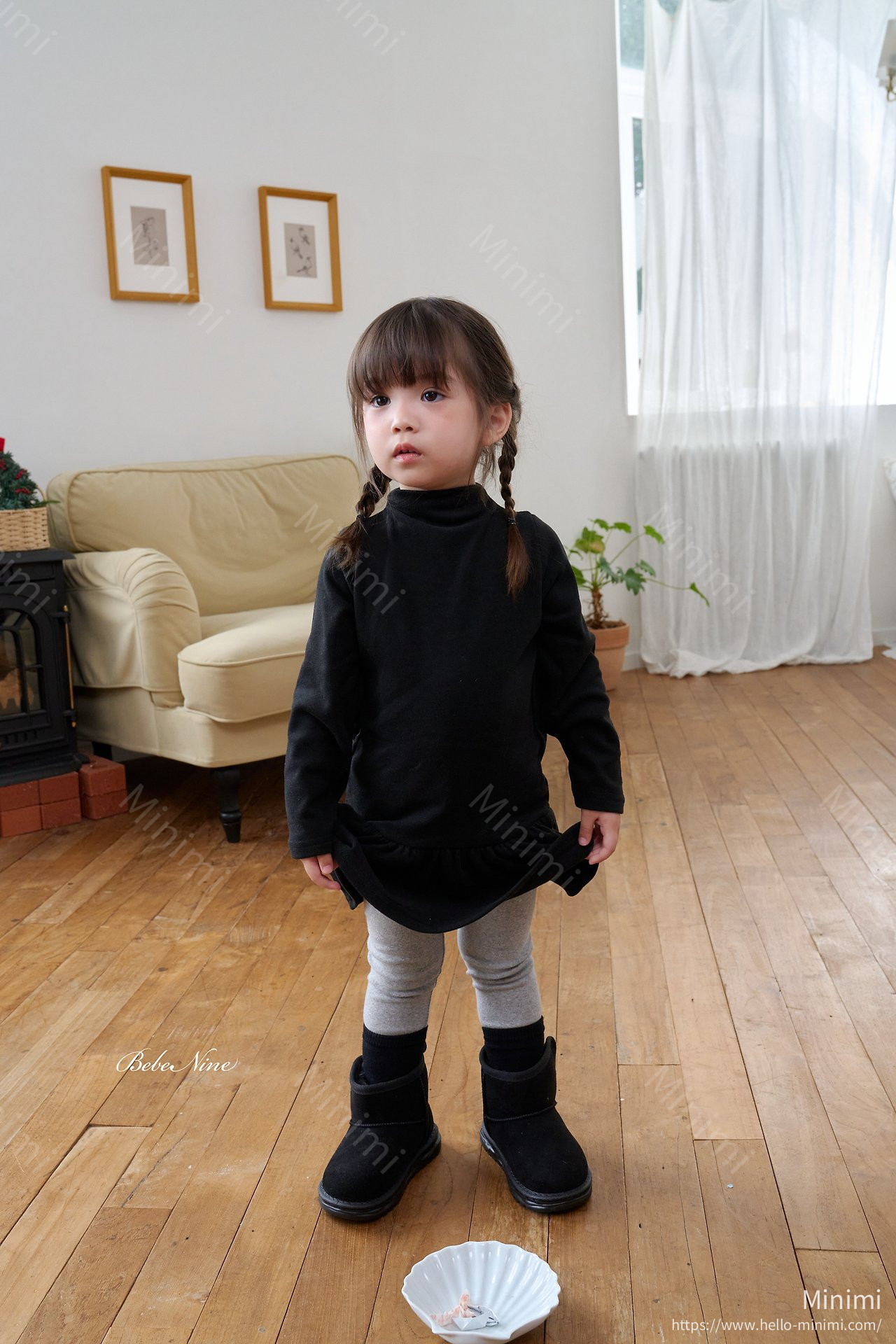 bebe nine Mock-Neck Dress 細節圖 10