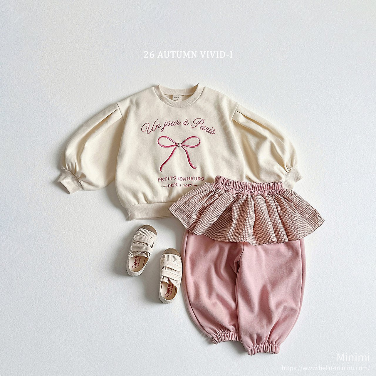 VIVID-I Ribbon Pearl Puff Sweatshirt 細節圖 10
